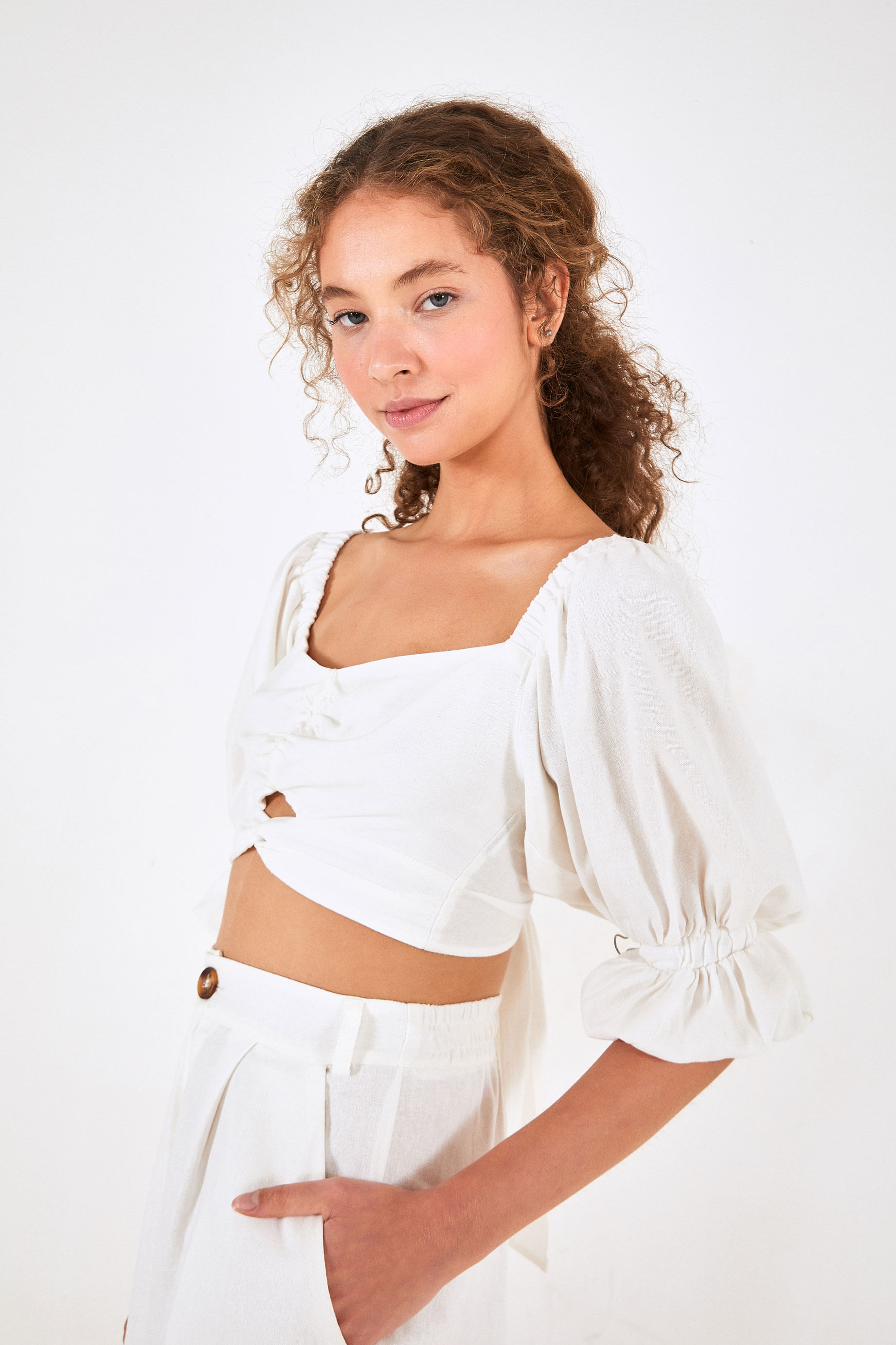 Blusa Manga Bufante