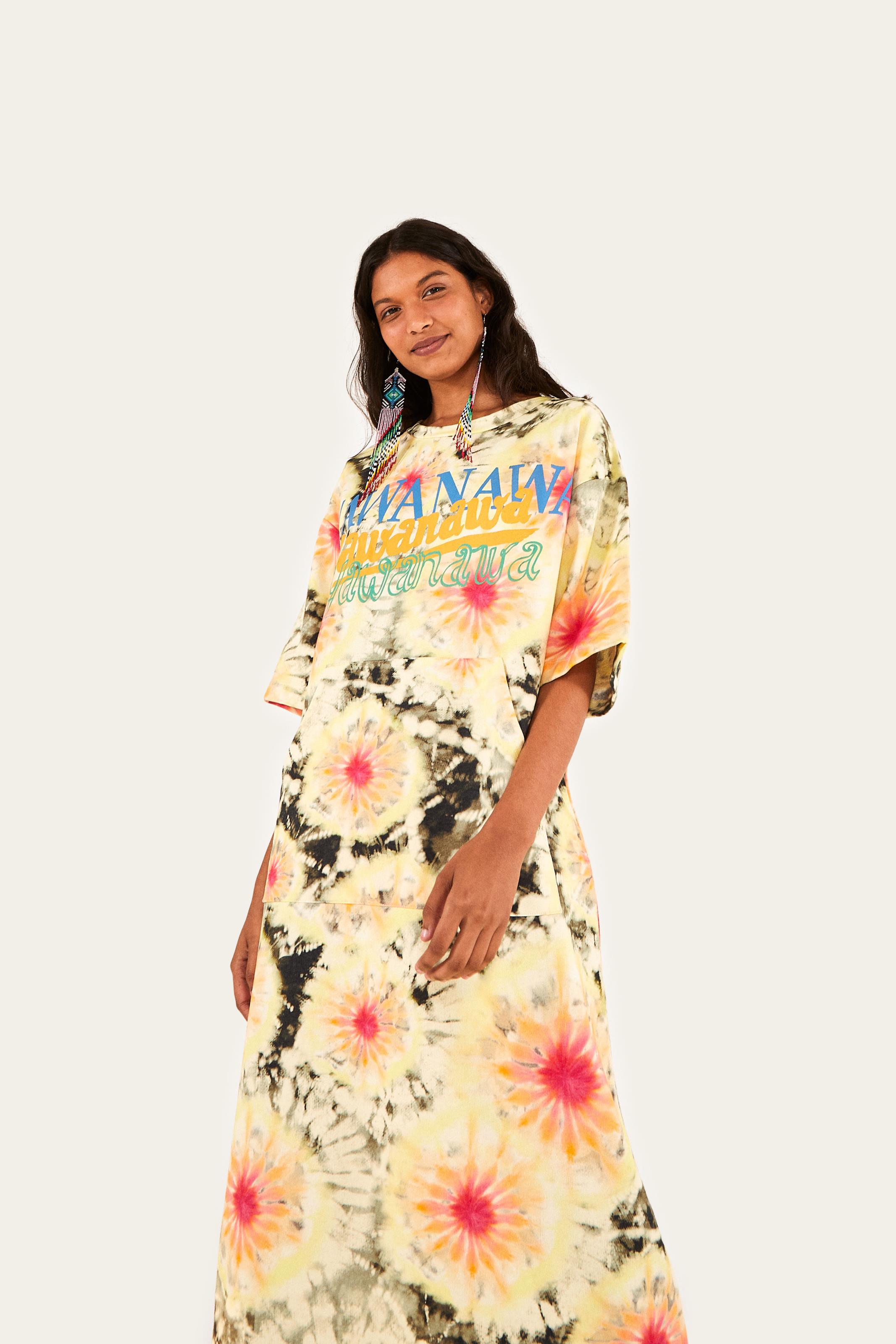 Vestido Moletom Tie Dye Yawanawa