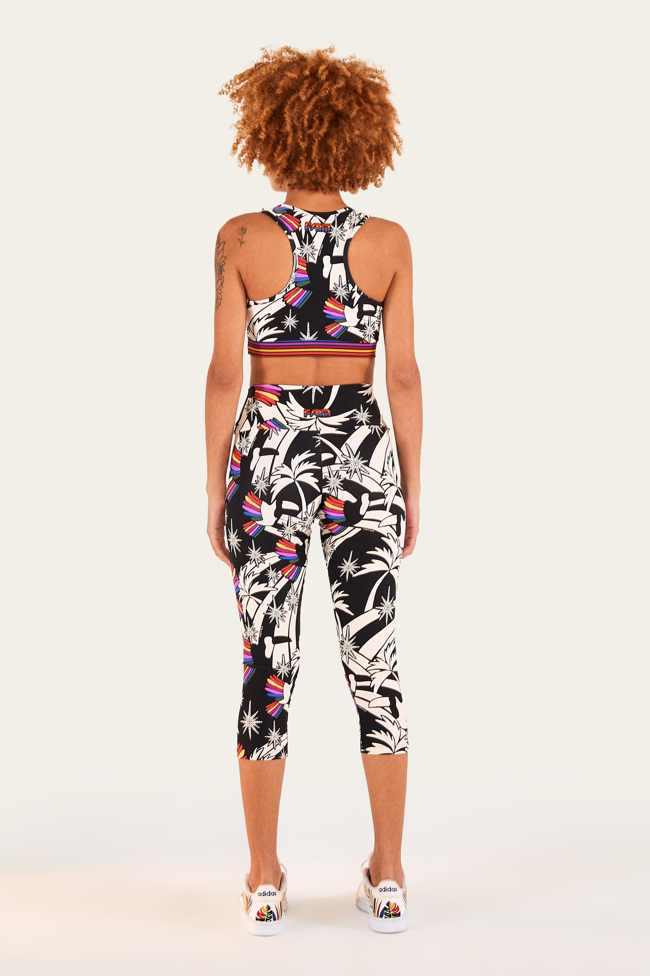 Legging Capri Estampada Onda De Tucano