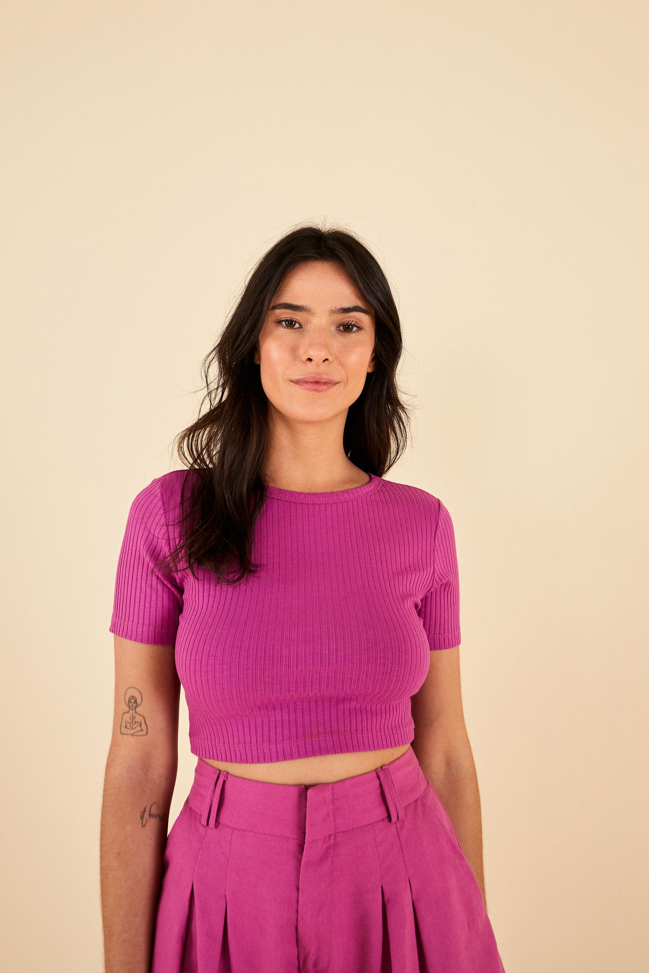 T-Shirt Cropped Rib