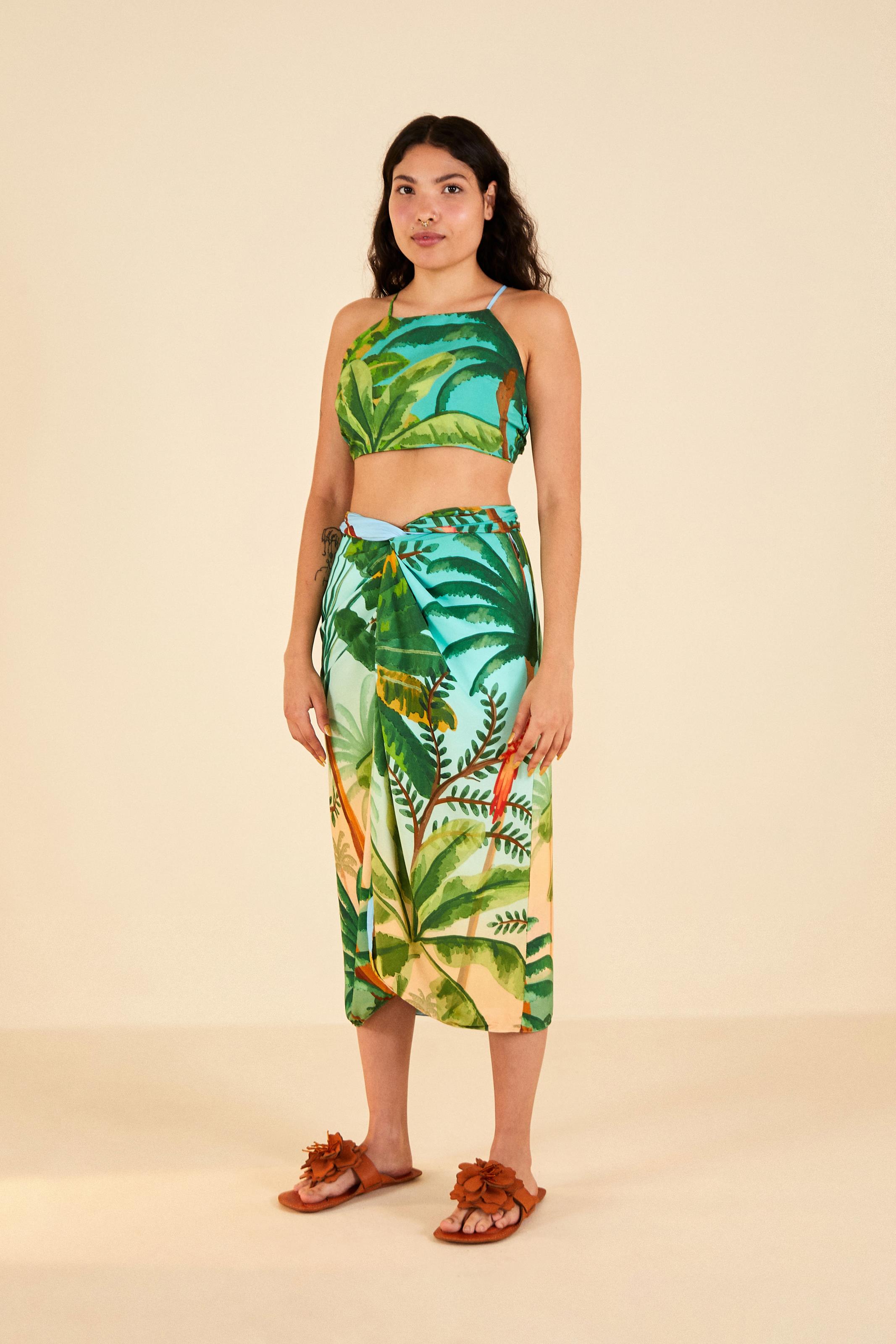 Top Estampado Frescor De Banana
