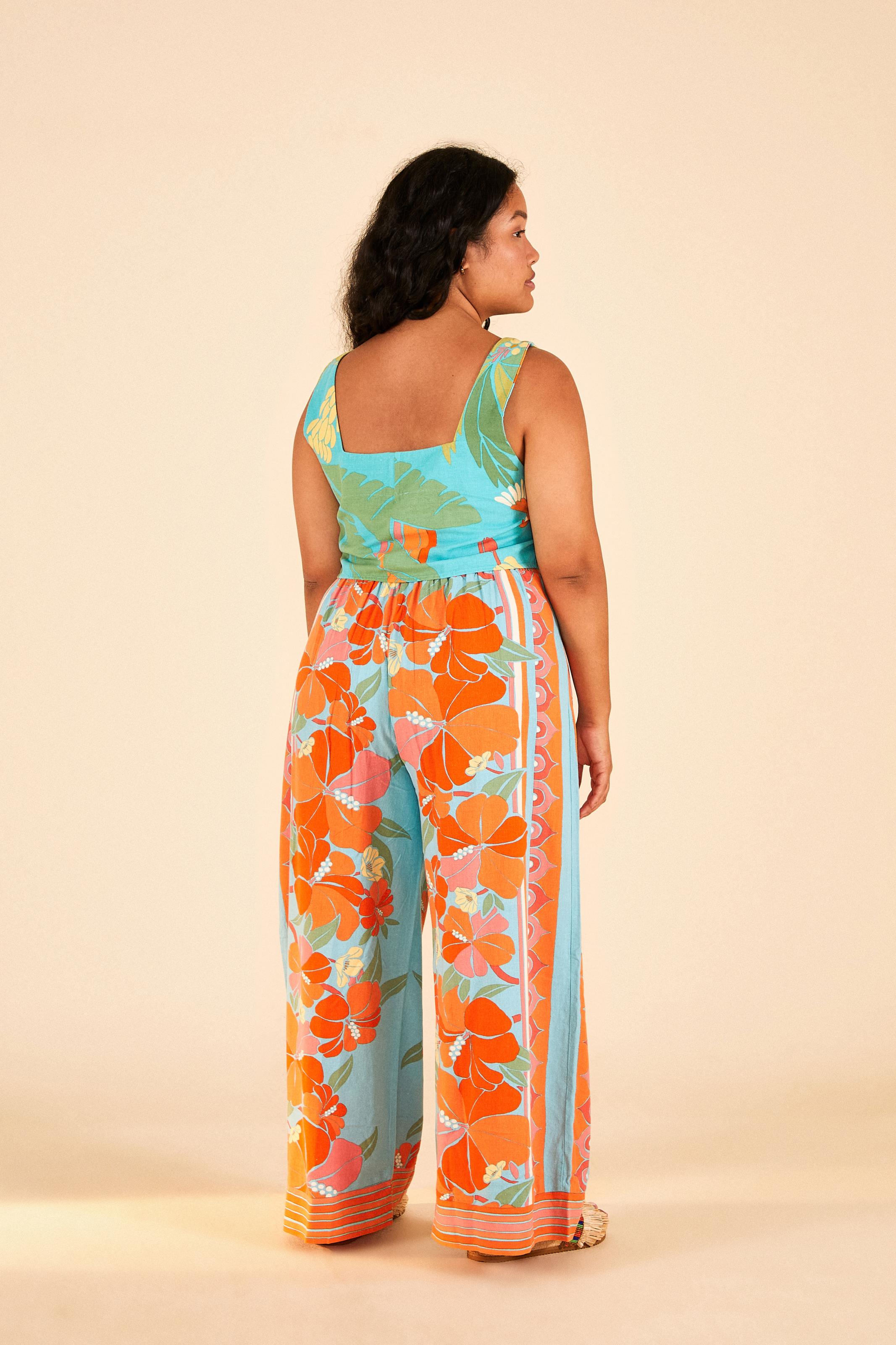 Blusa Estampada Praia Tropical