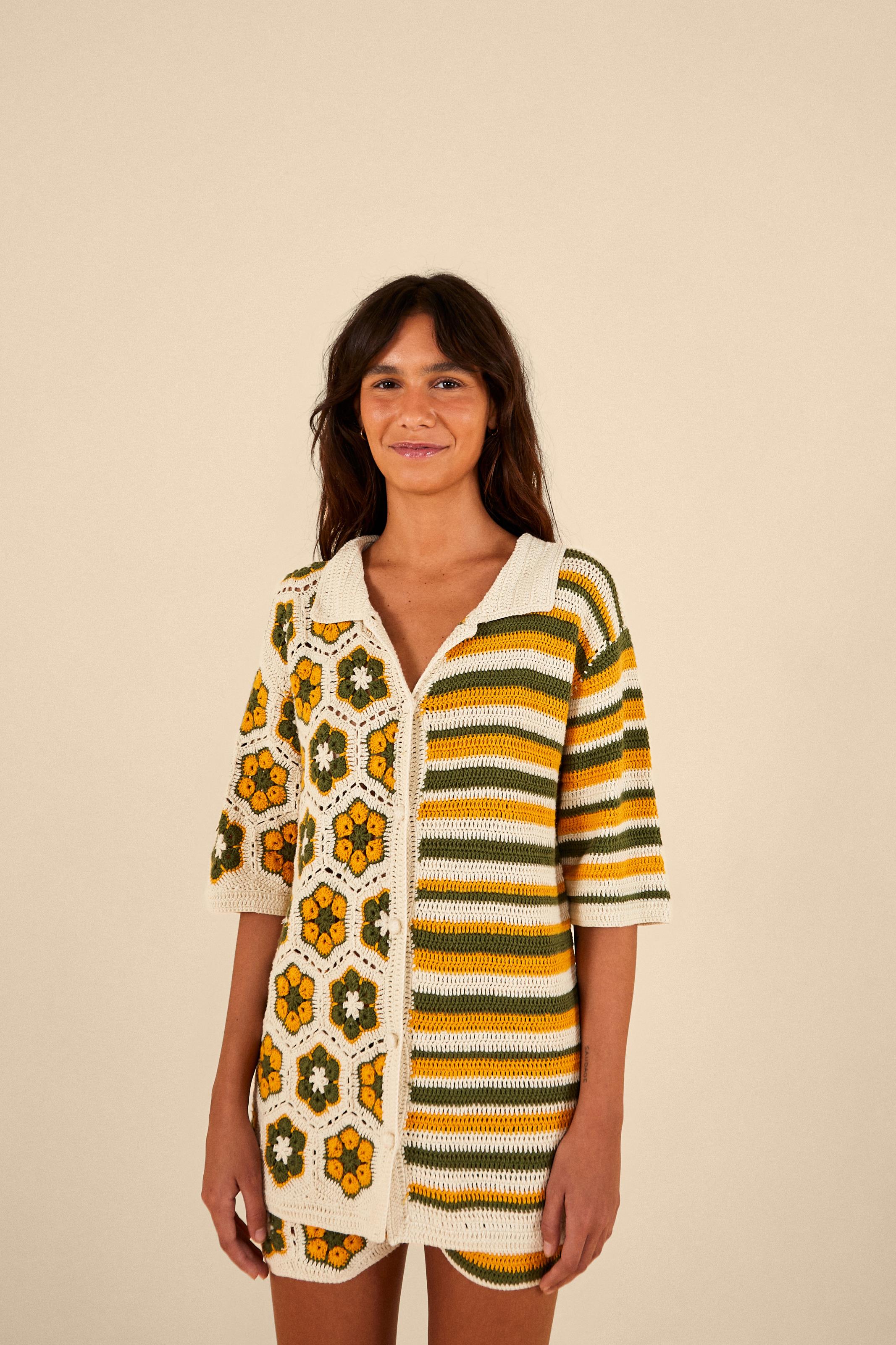 Camisa Crochet Tucaninhos Brasil