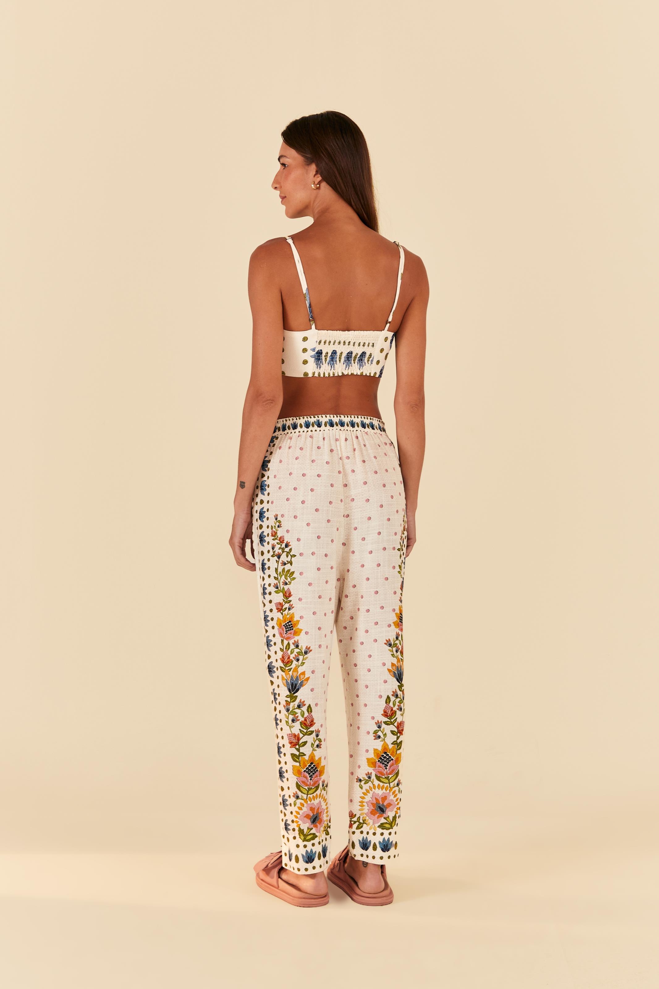 Top Estampado Brisa De Verão Barrado