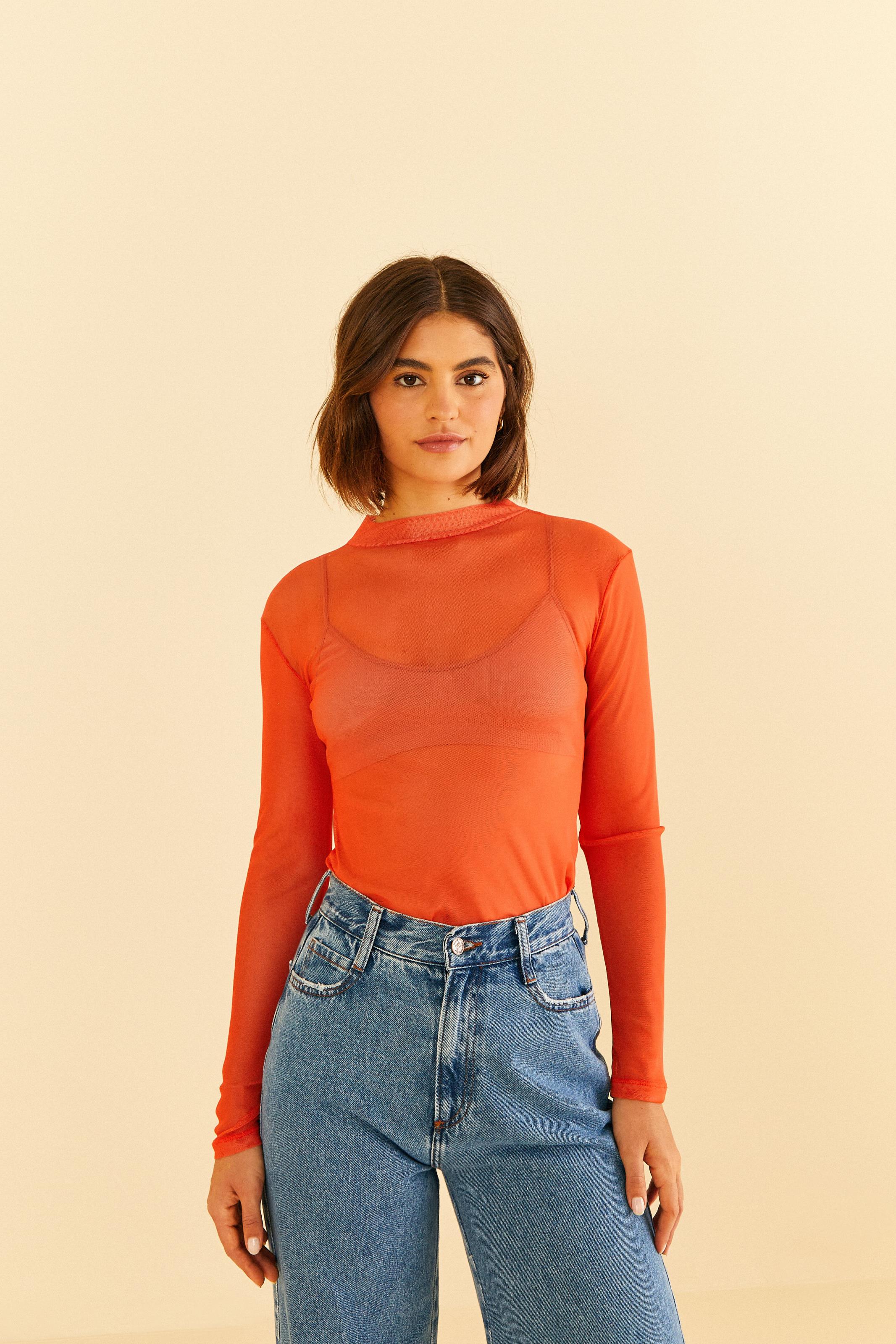 Blusa Gola Tule