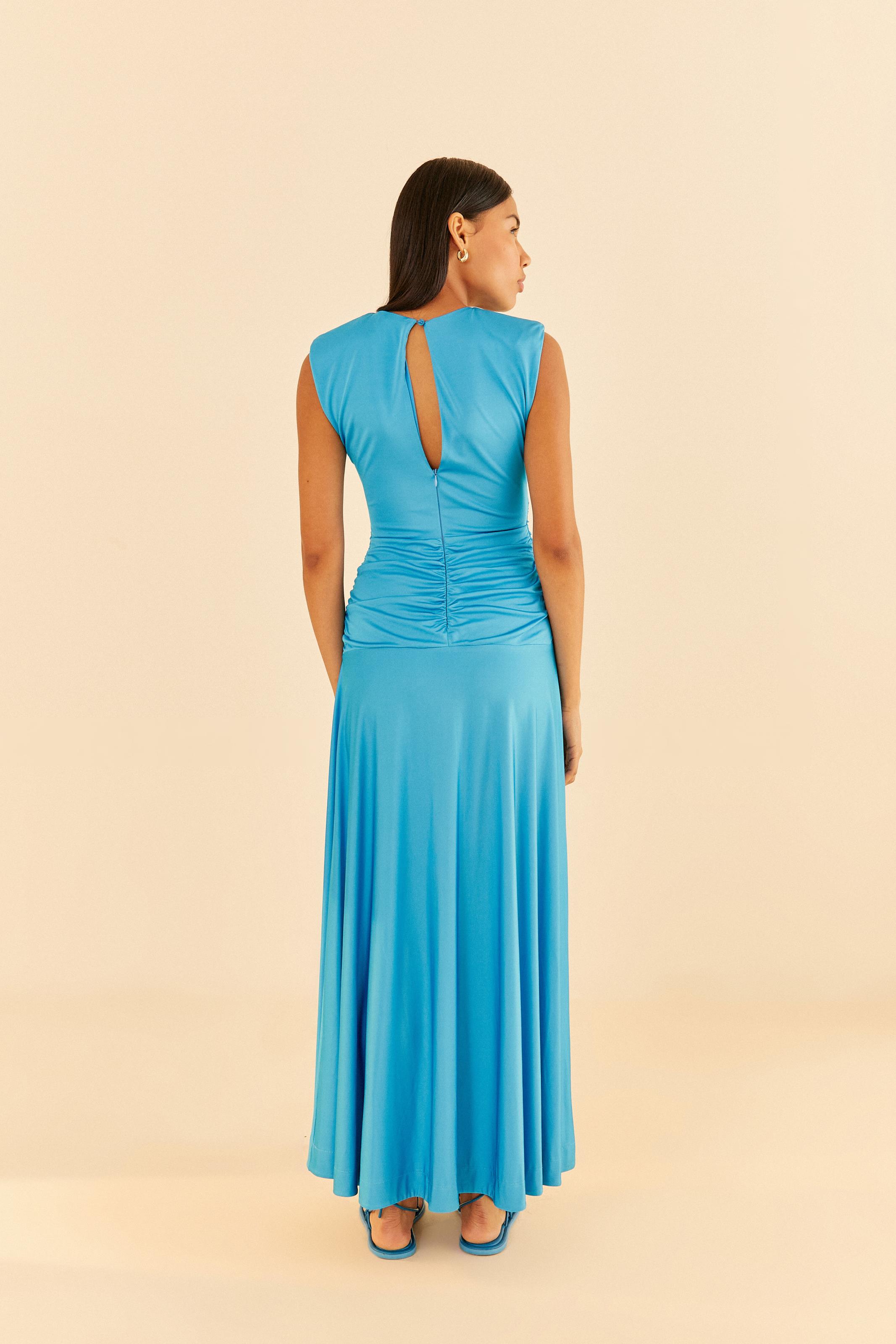 Vestido Ombreira Faixa Frente