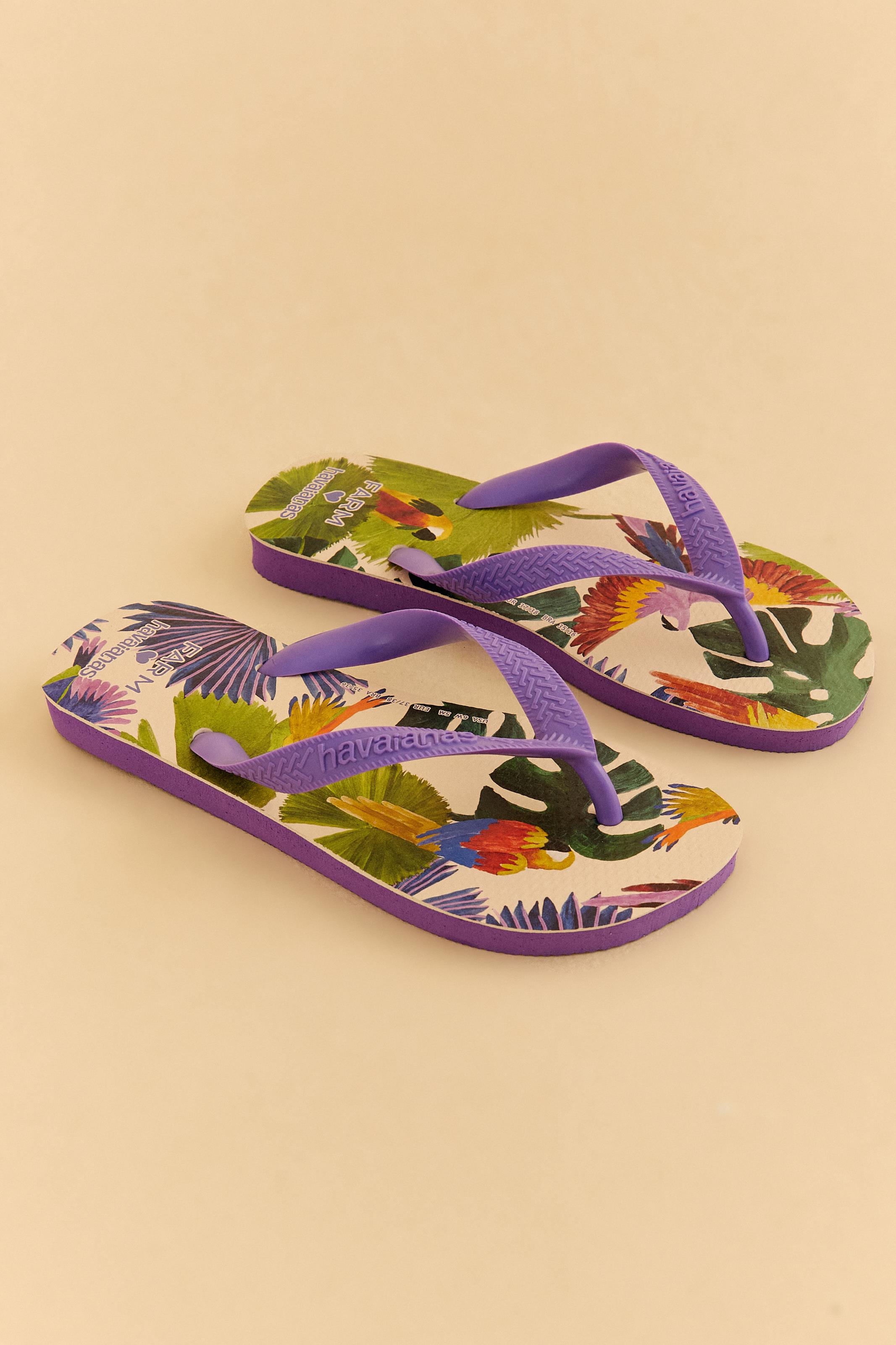 Havaianas Estampadas Pássaros Pintados