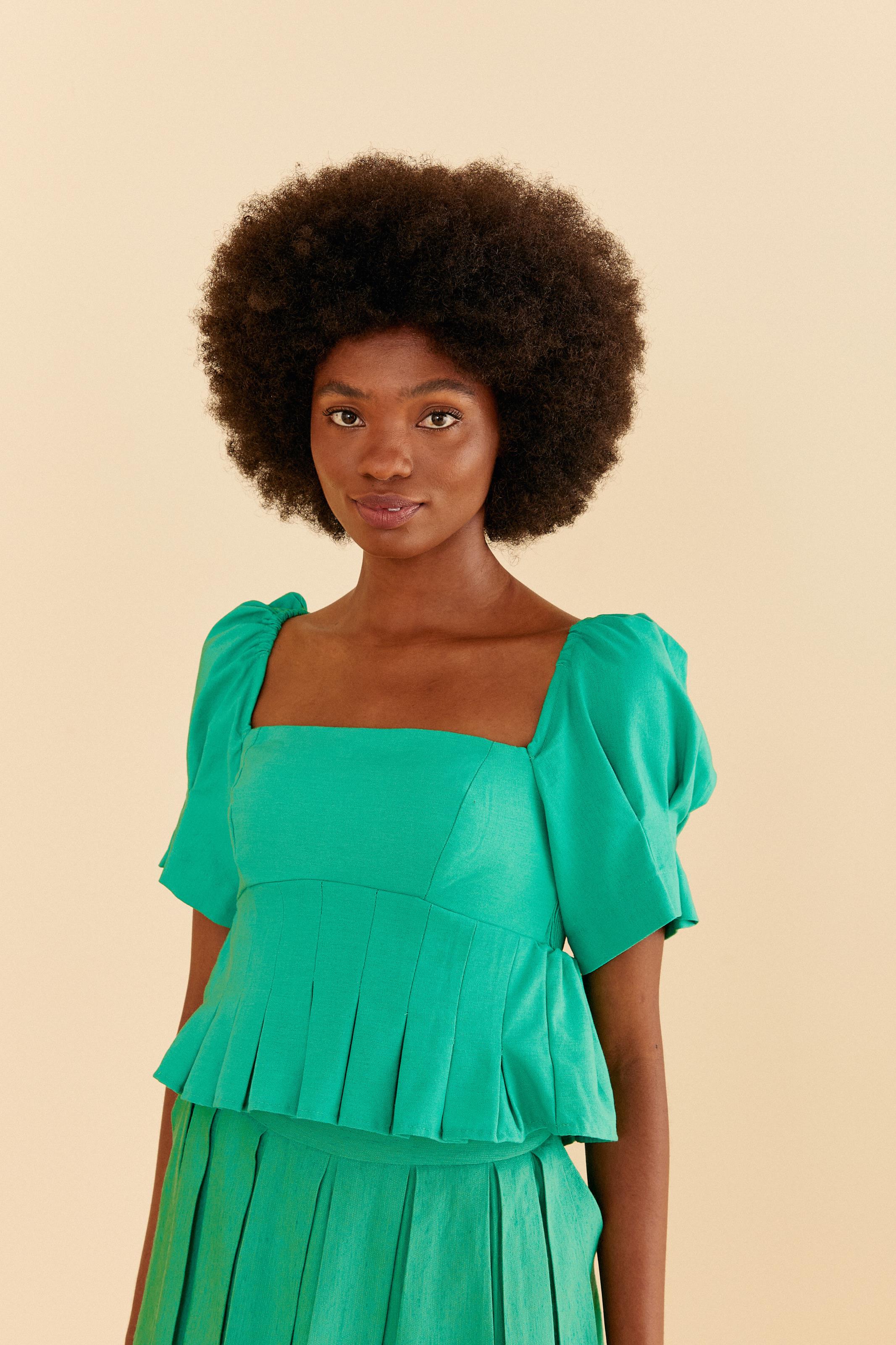 Blusa Cropped Pregas