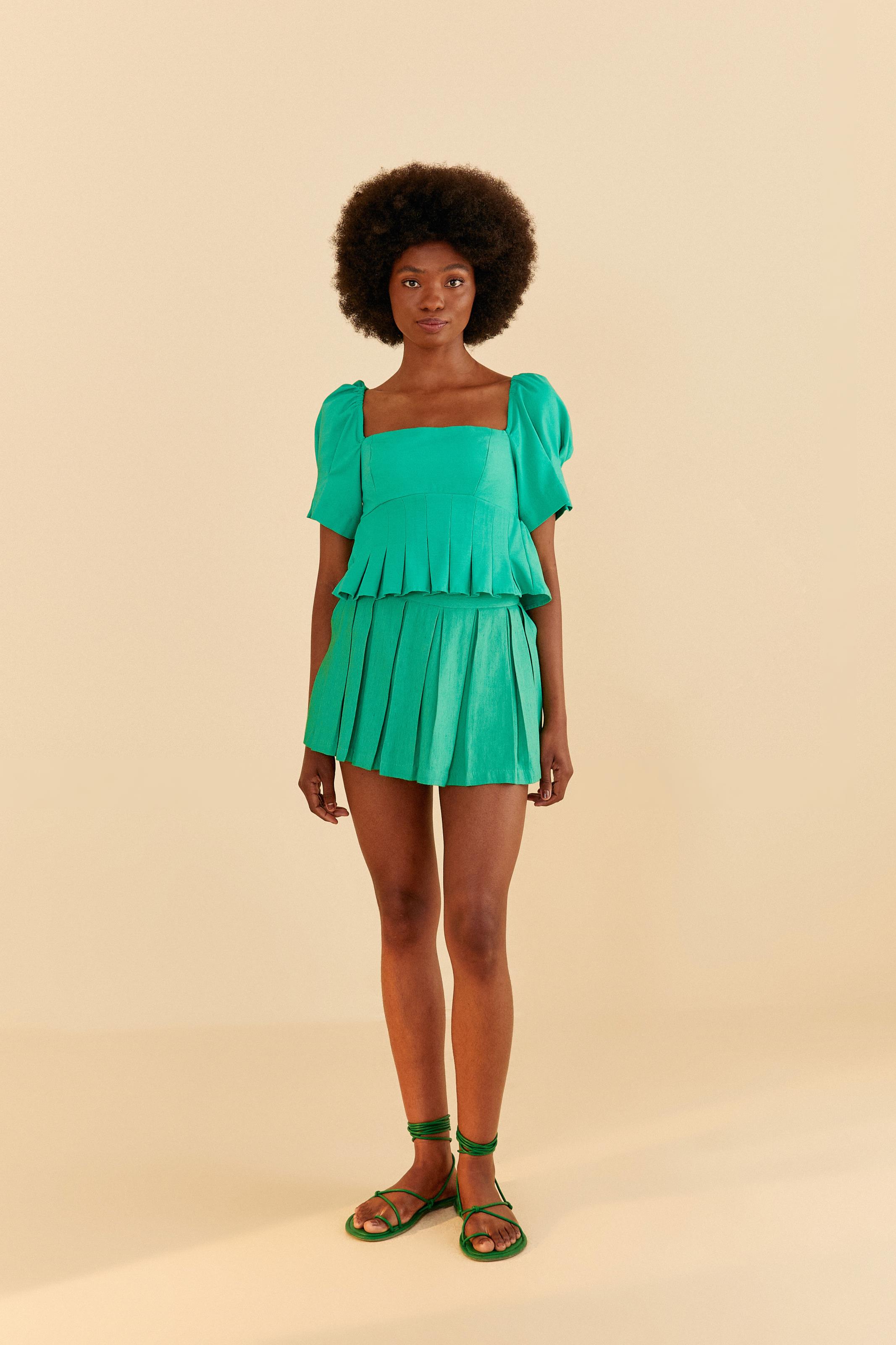 Blusa Cropped Pregas
