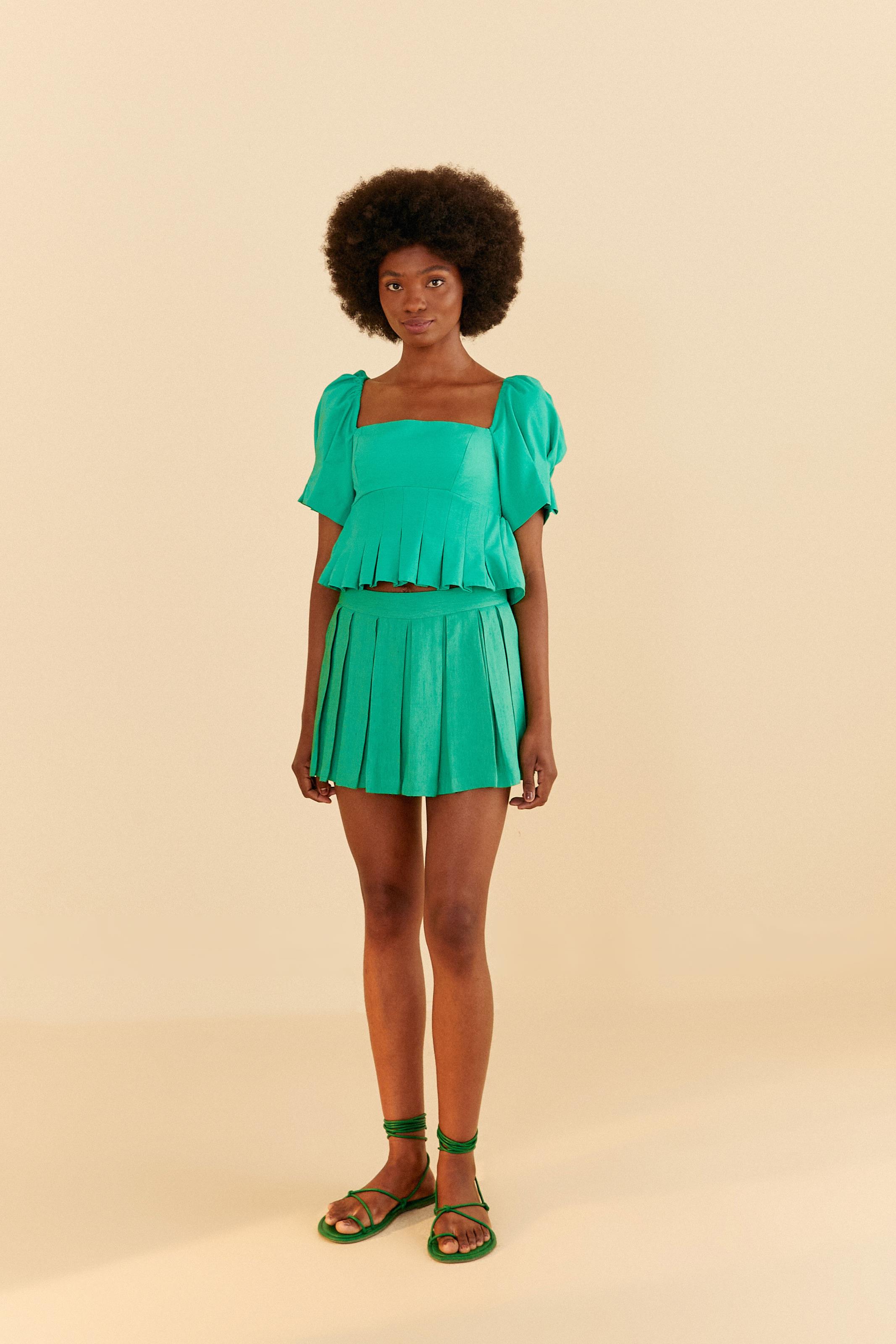 Short Saia Pregas