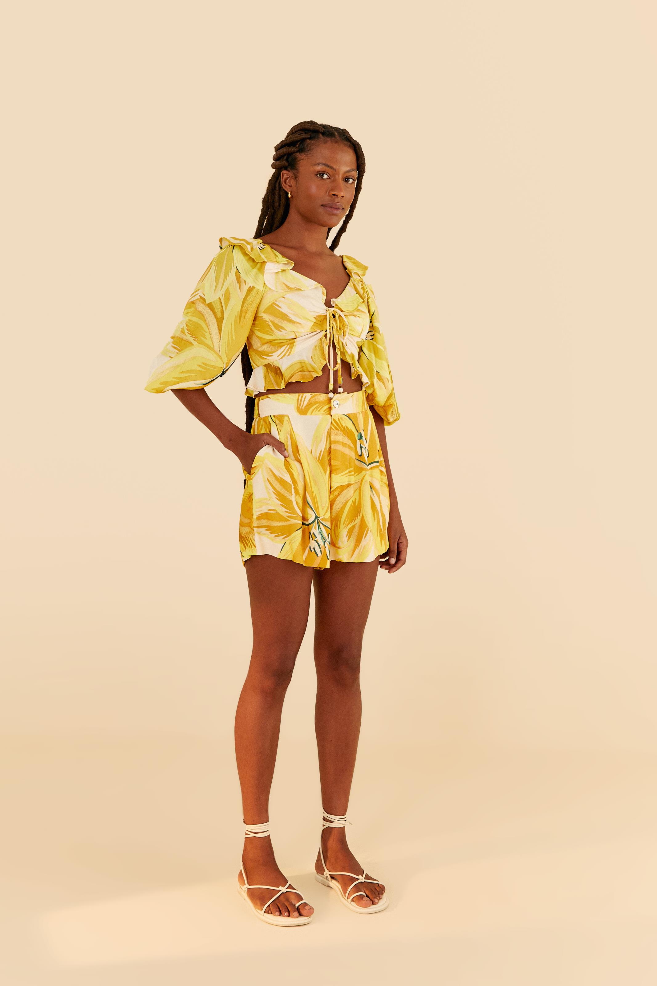 Blusa Cropped Estampada Maxi Azaleia
