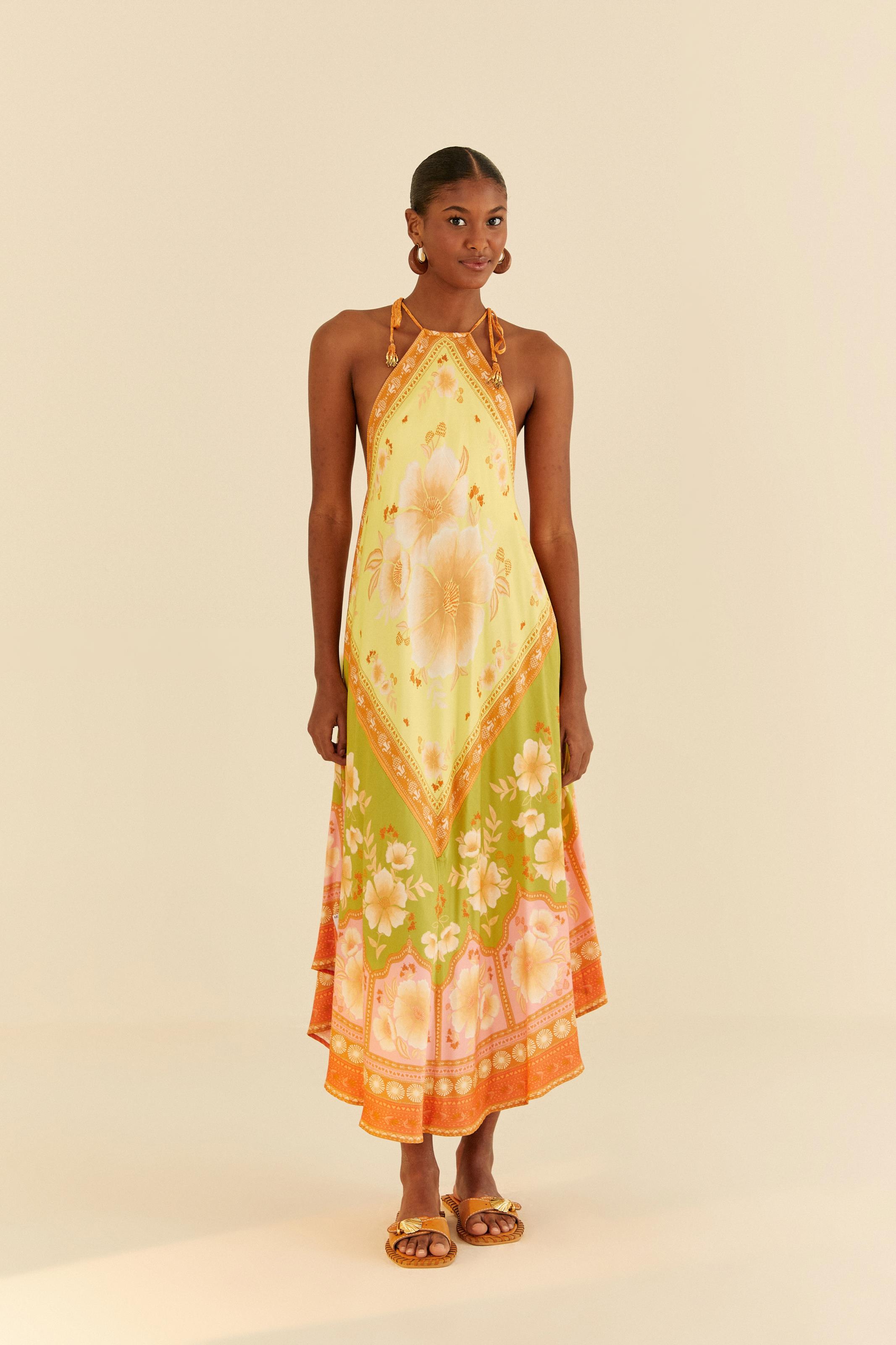 Vestido Cropped Estampado Floral Veraneio