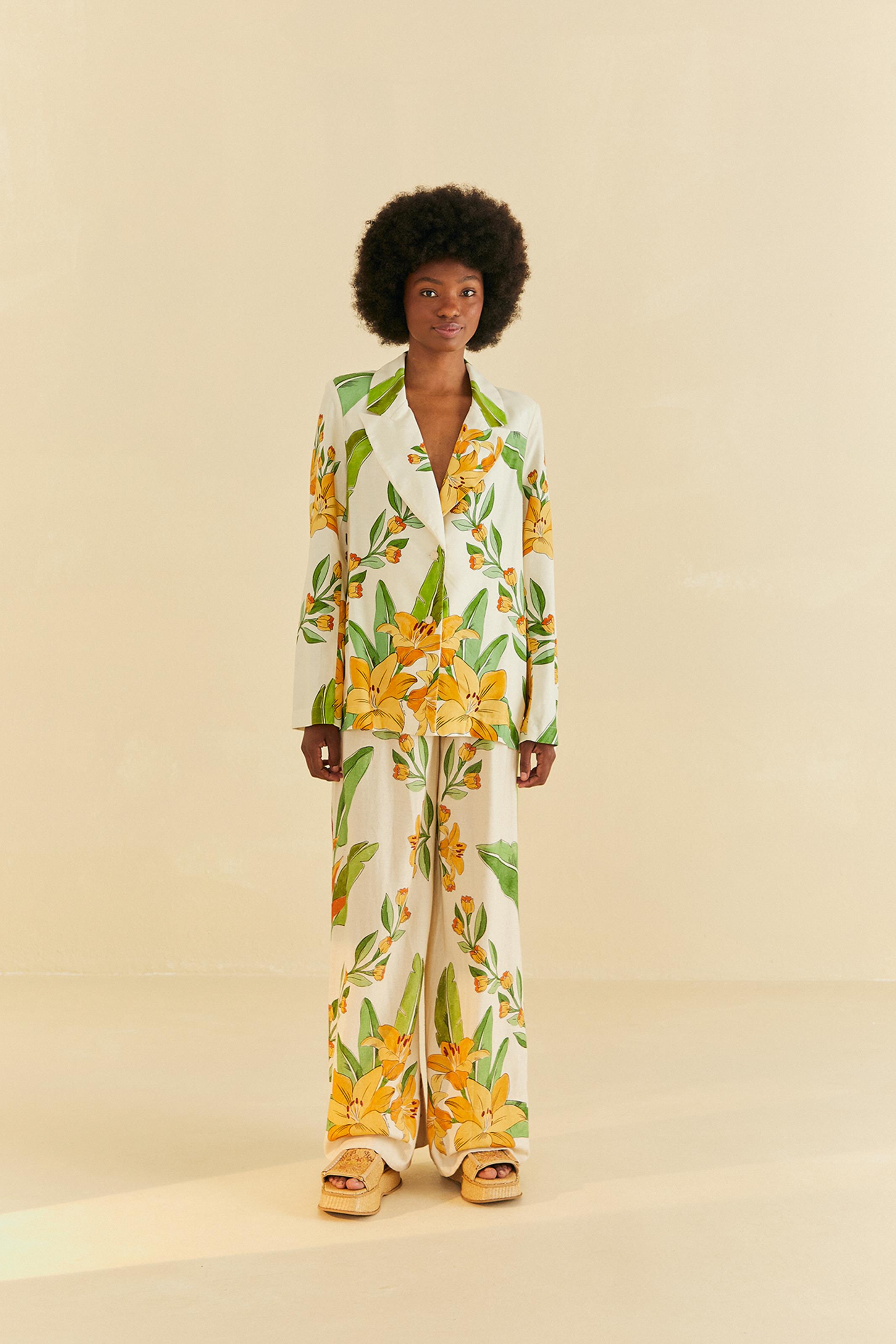Blazer Estampado Leveza Tropical