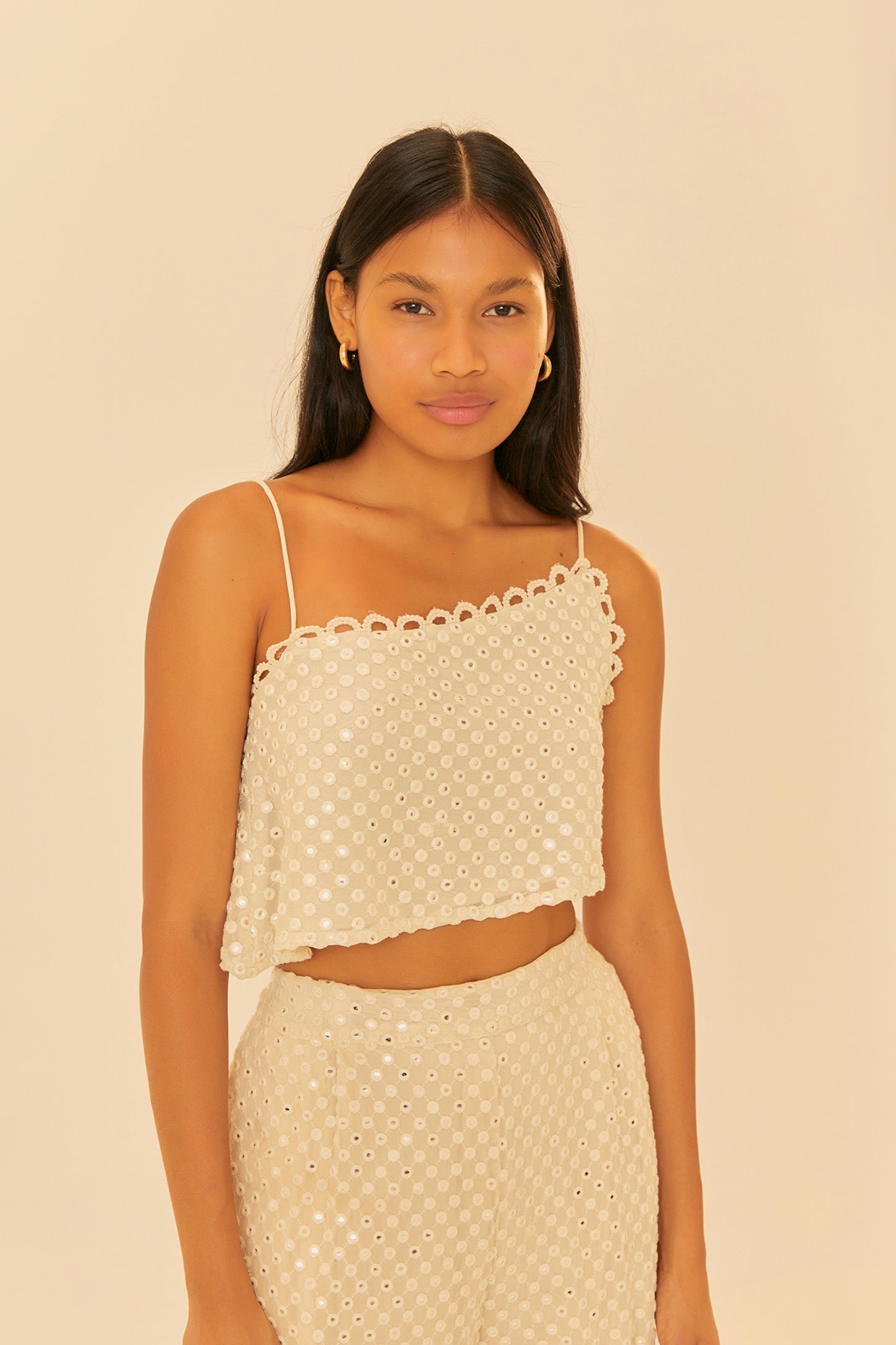 Top Cropped Estampado Novo Ano