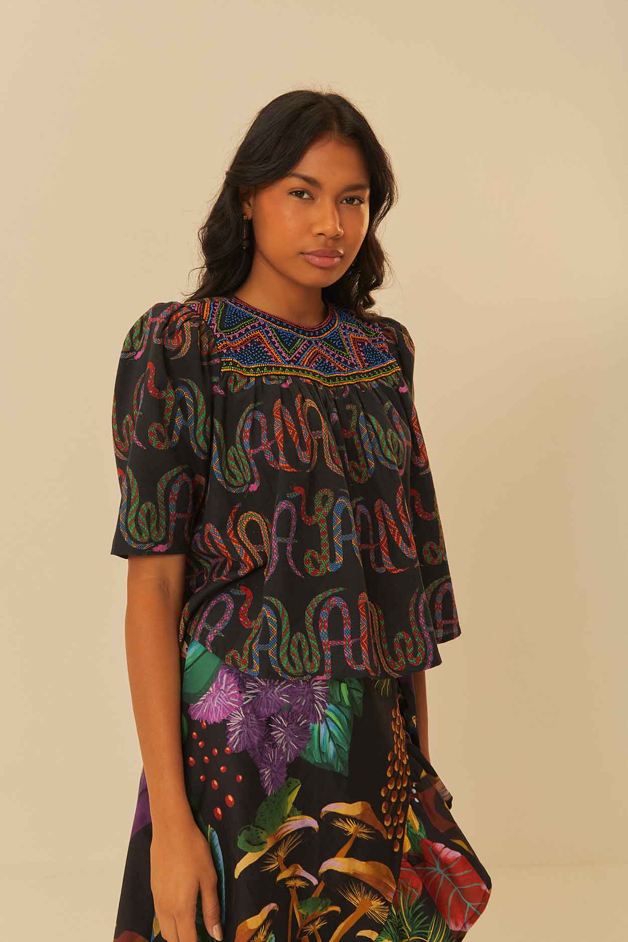 Blusa Estampada Nii Puyauma