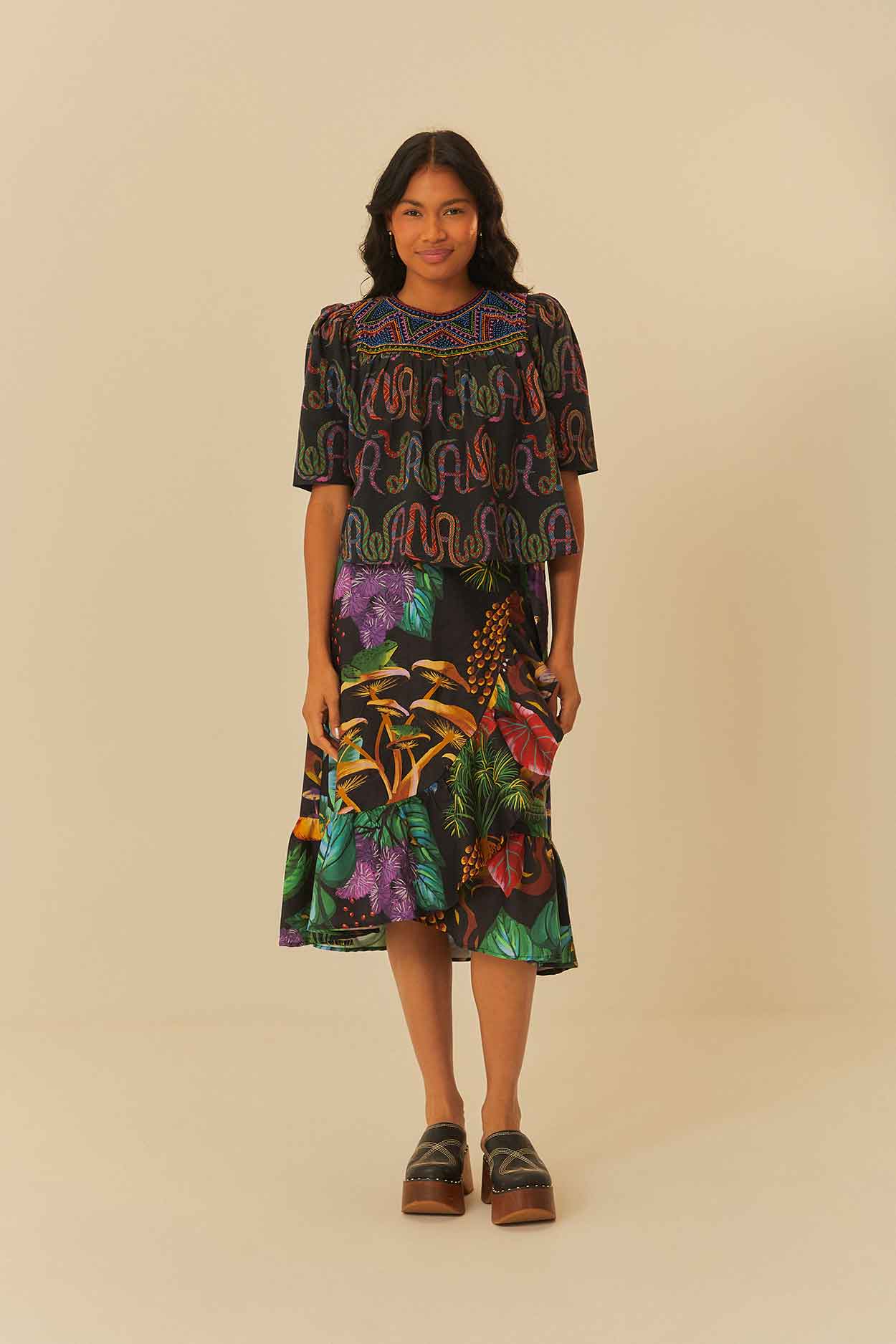 Blusa Estampada Nii Puyauma