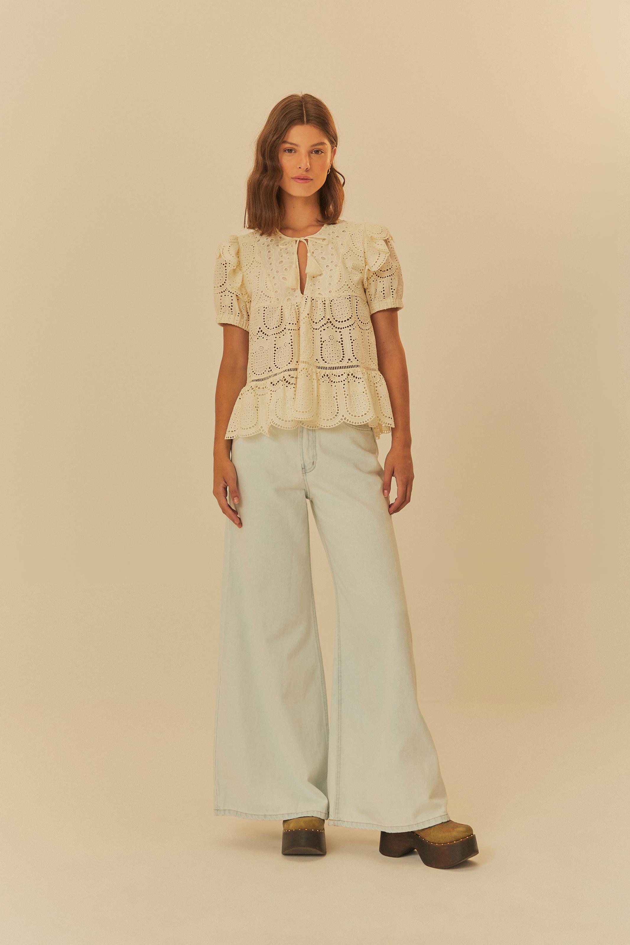 Calça Jeans Loose Light