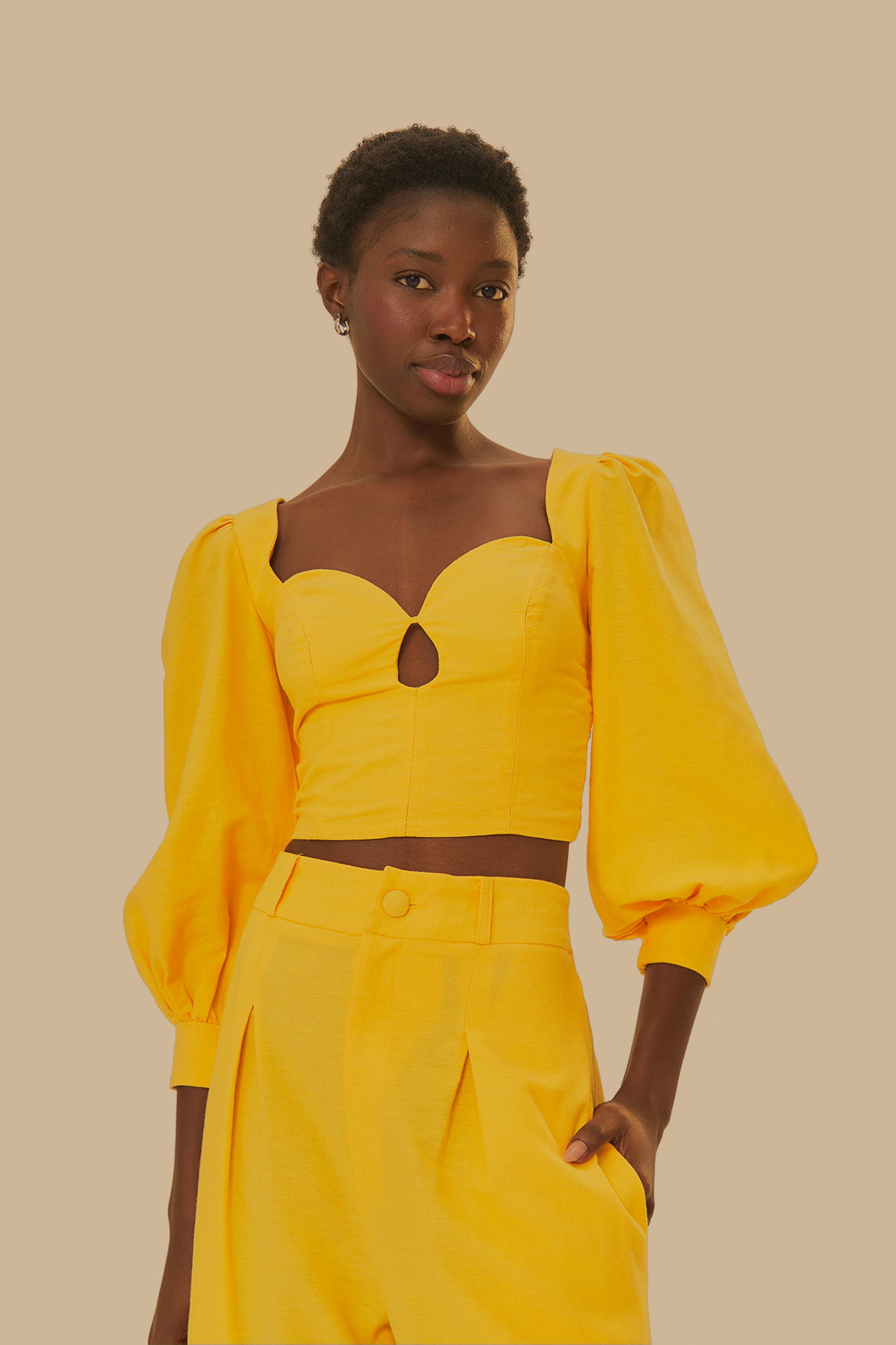 Blusa Decote Mangoes