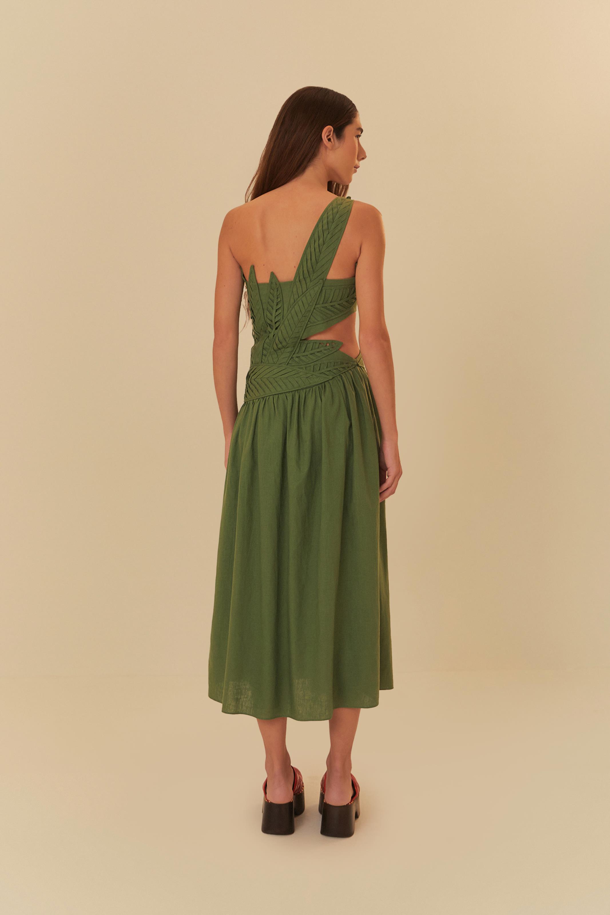 Vestido Estampado Folha Amazônia