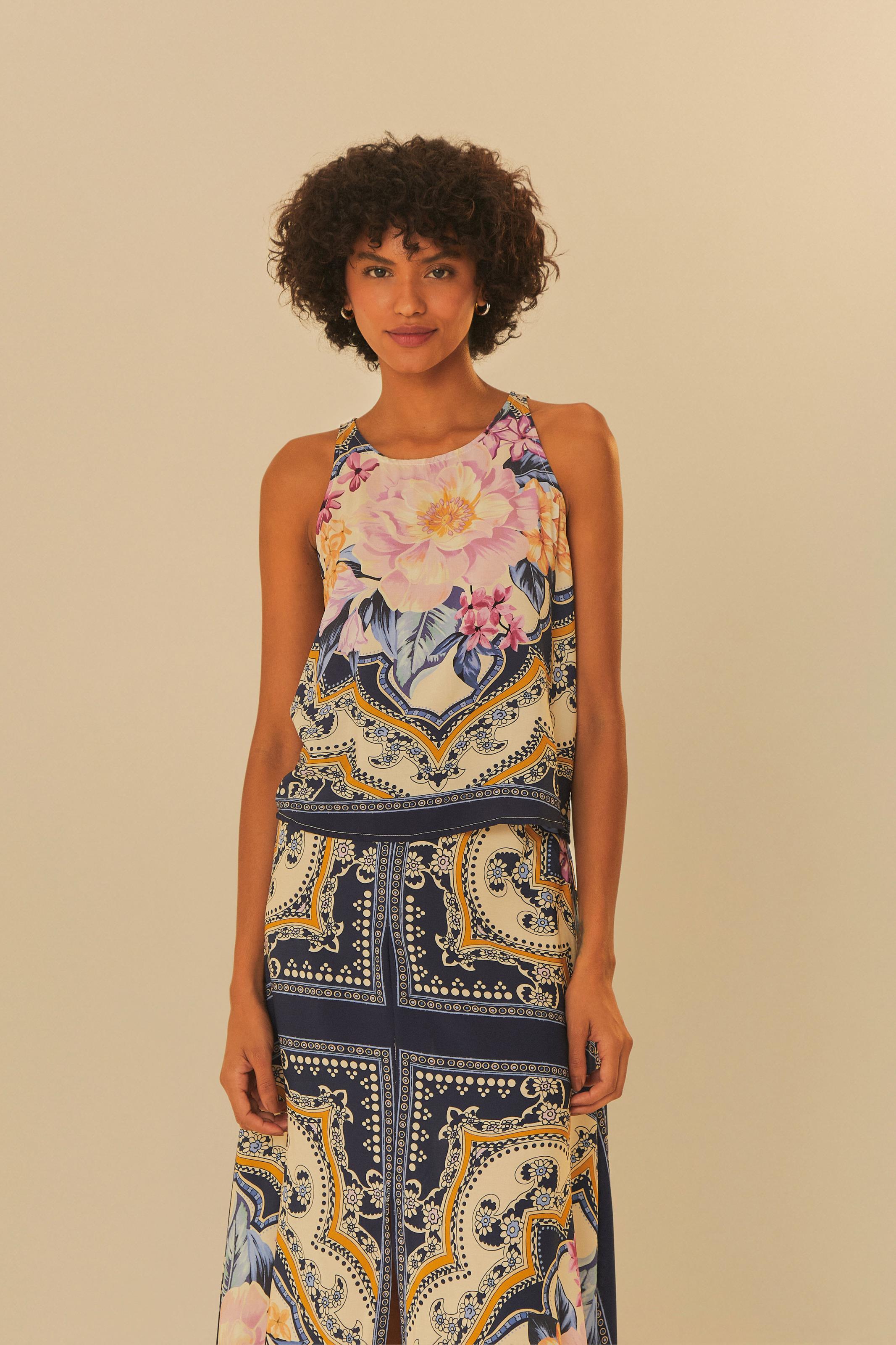 Regata Estampada Lenço De Inverno