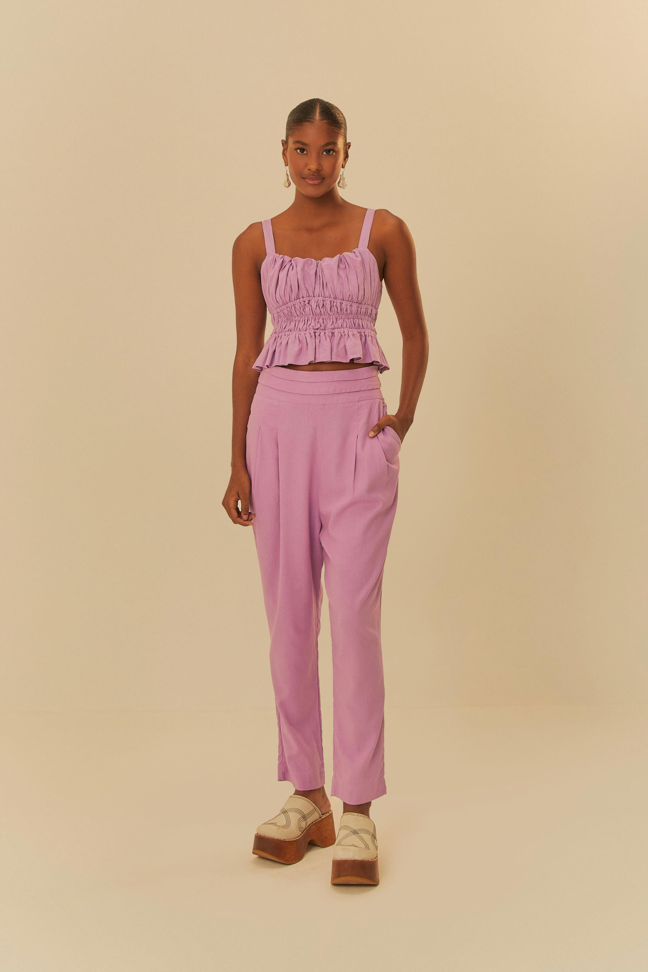 Blusa Lastex Babado