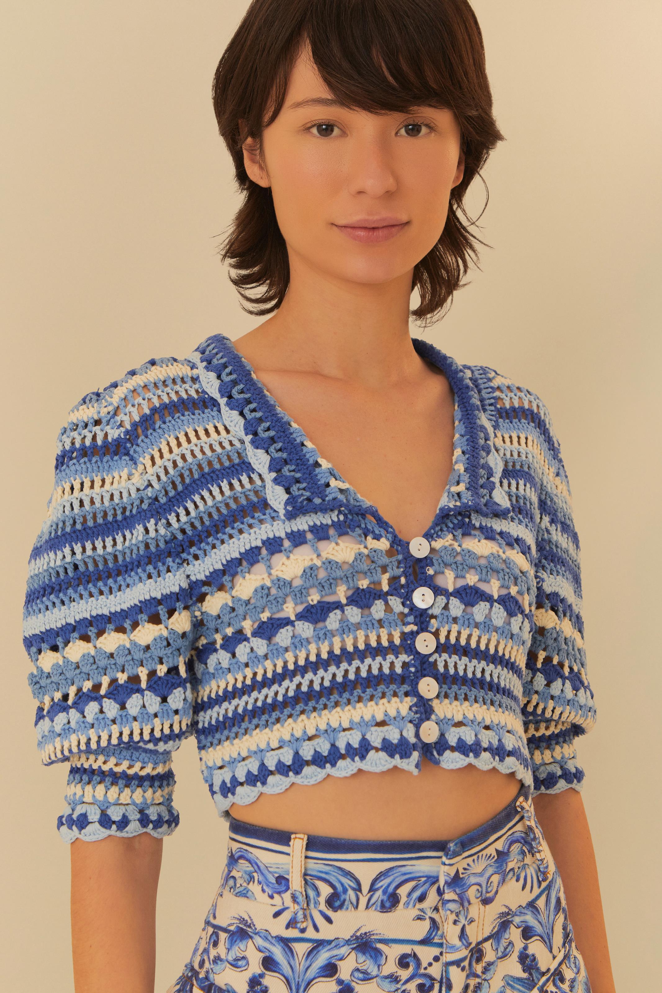 Blusa Crochê Mix De Pontos