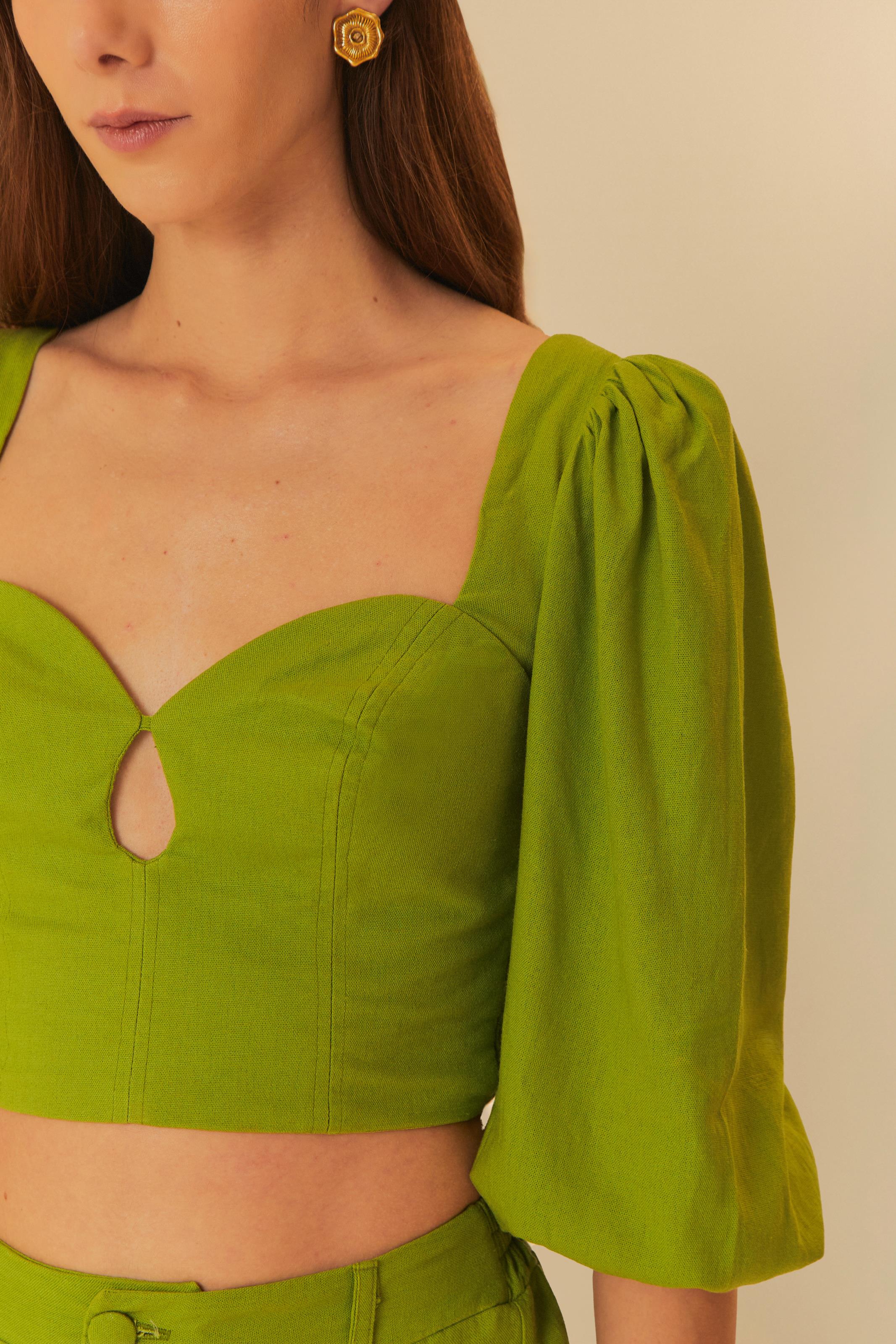 Blusa Decote Mangoes