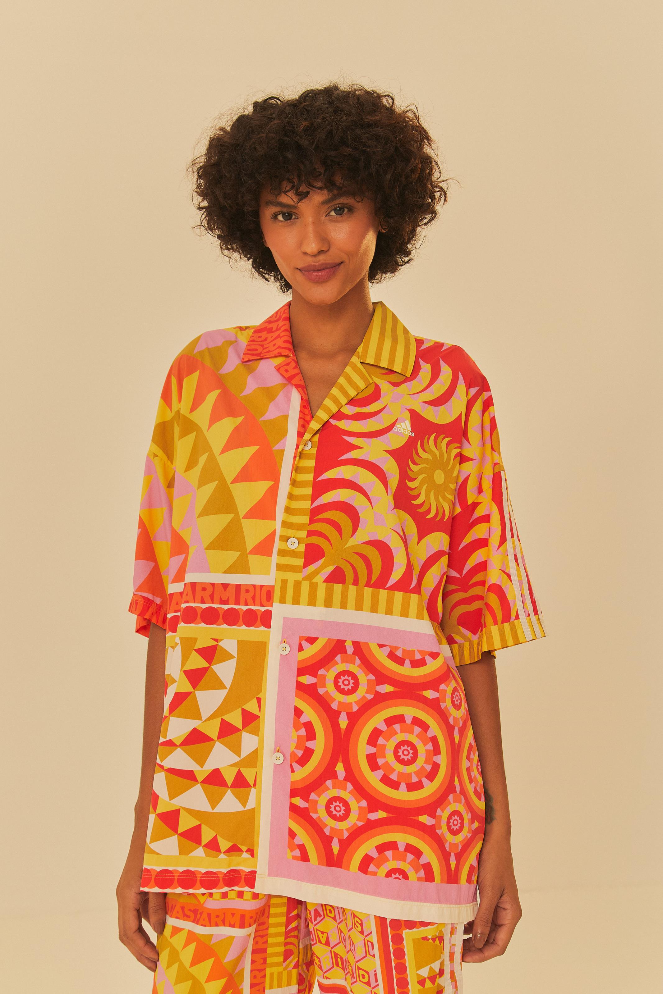 Camisa Adidas Solar Kaleidoscope Rosa