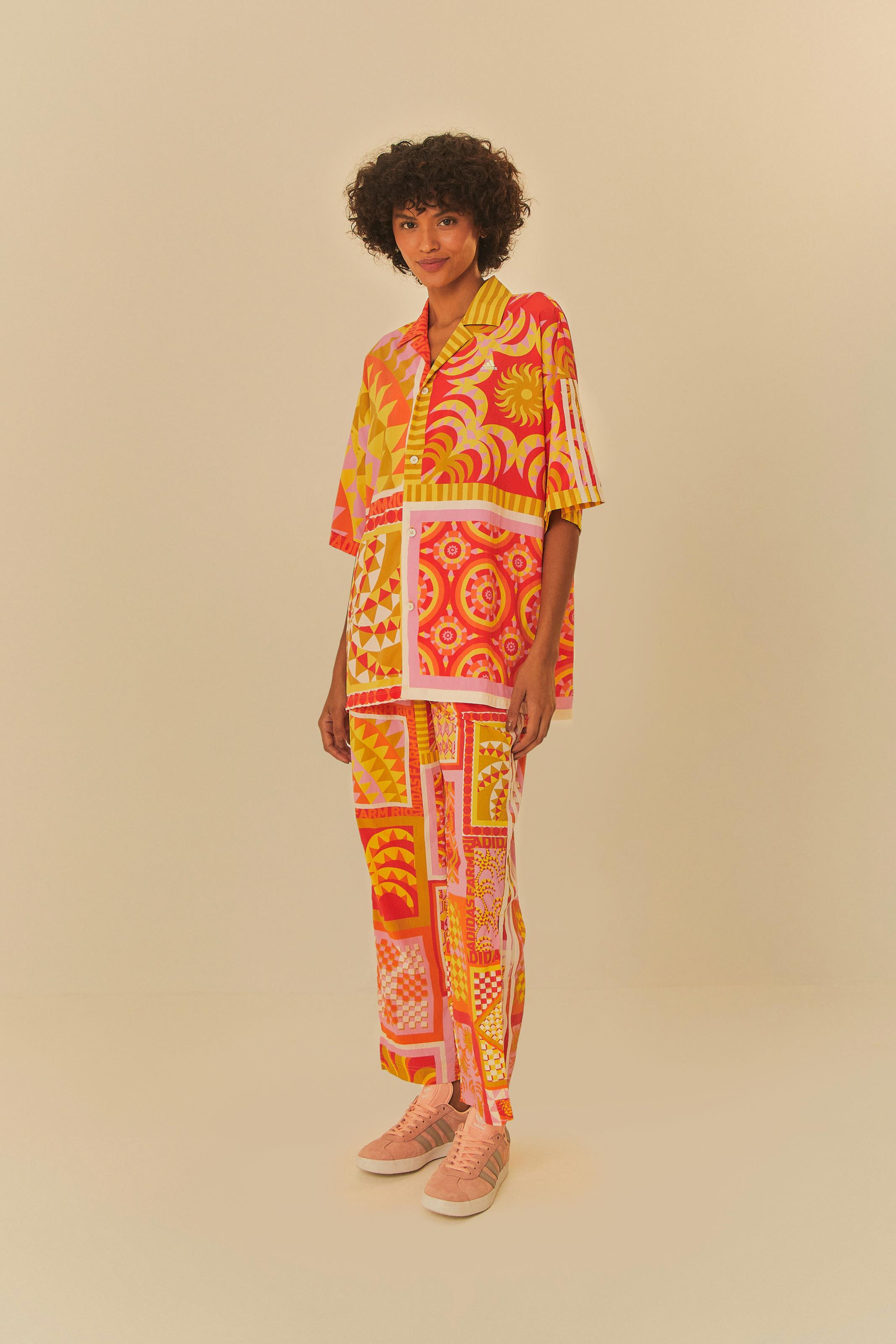 Calça Adidas Solar Kaleidoscope Rosa