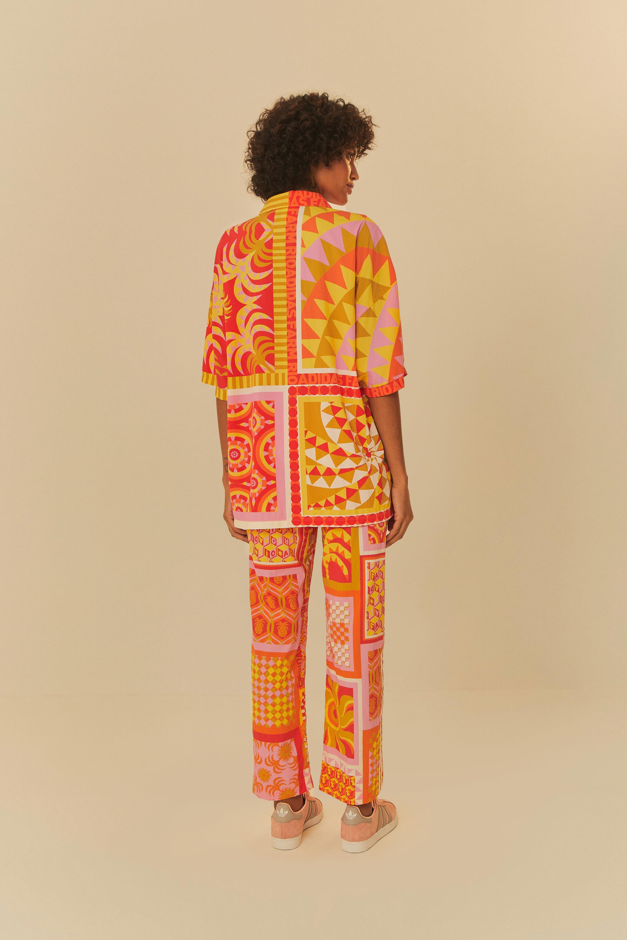 Calça Adidas Solar Kaleidoscope Rosa