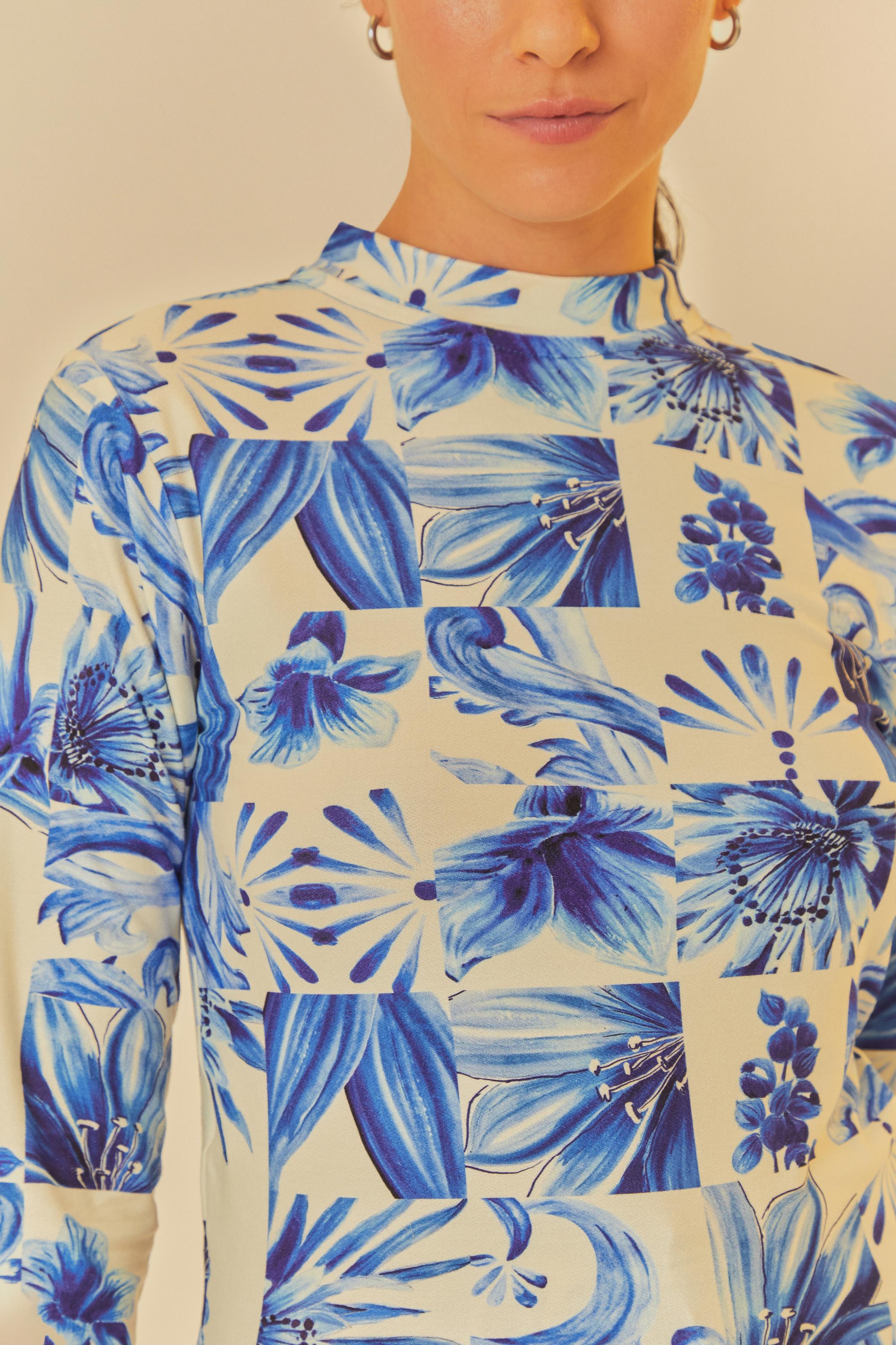 Blusa Cropped Estampada Pedacinho