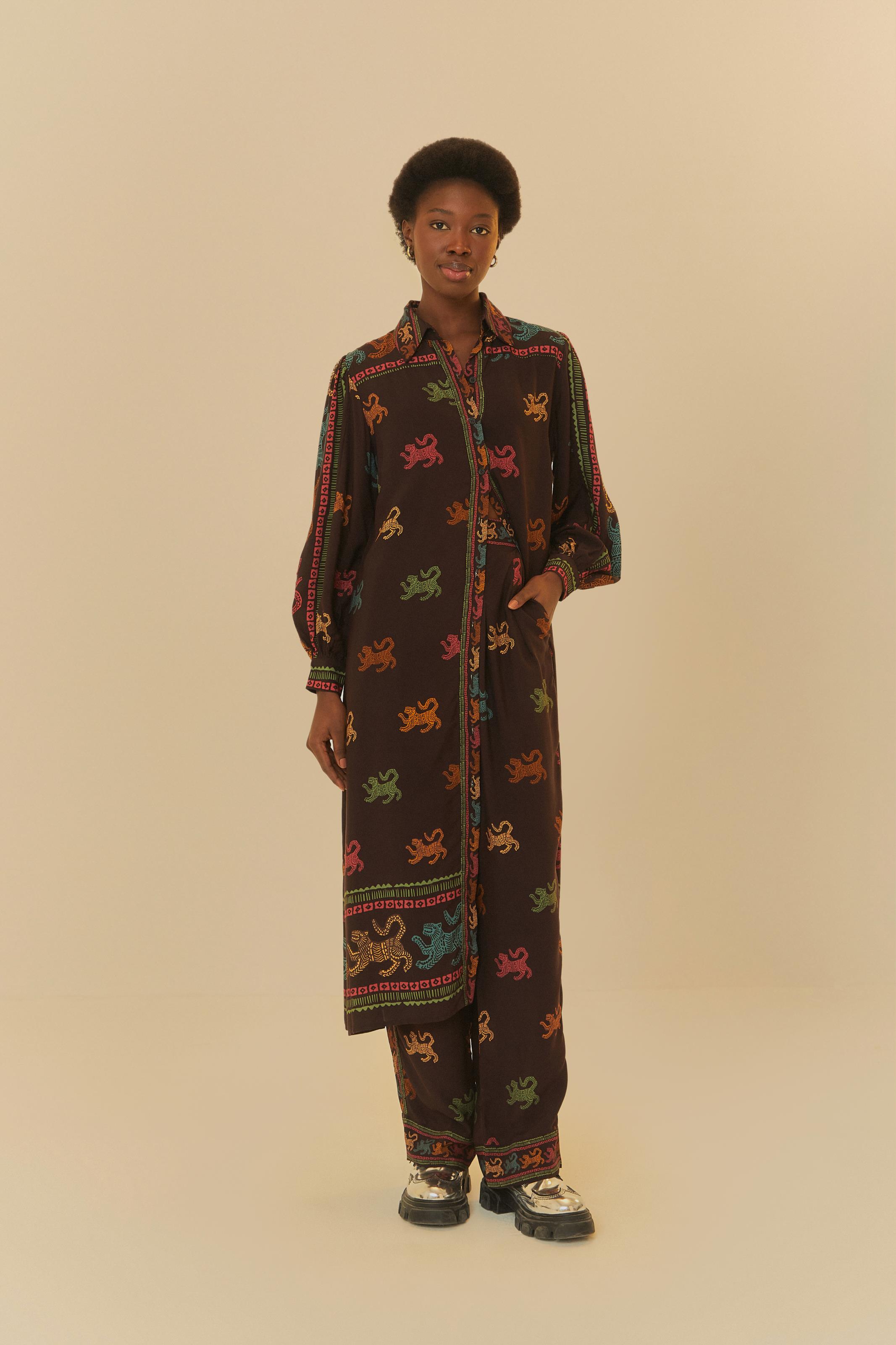 Calça Estampada Pasadena De Onça