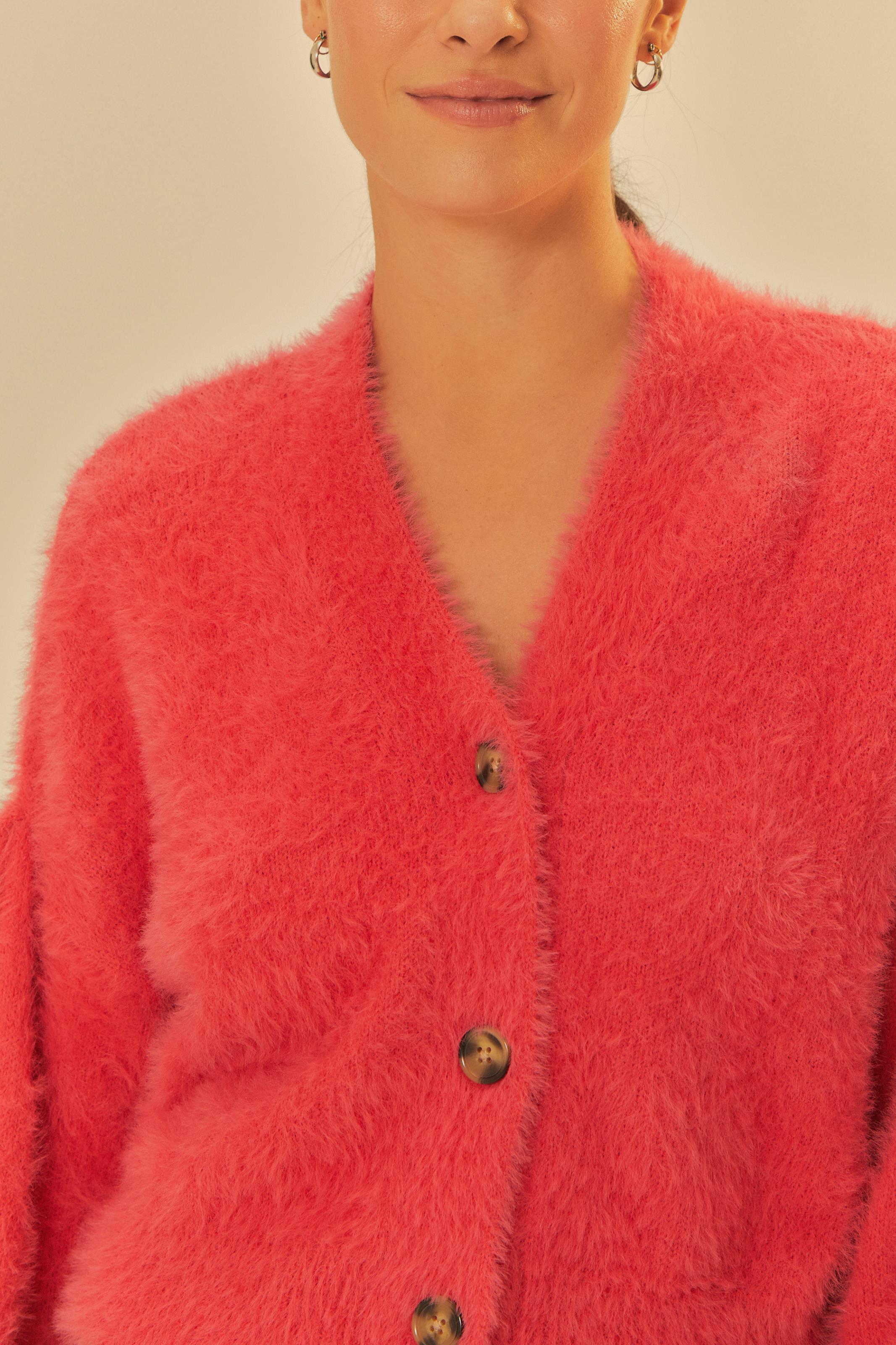Cardigan Curto Tricot Pelinho