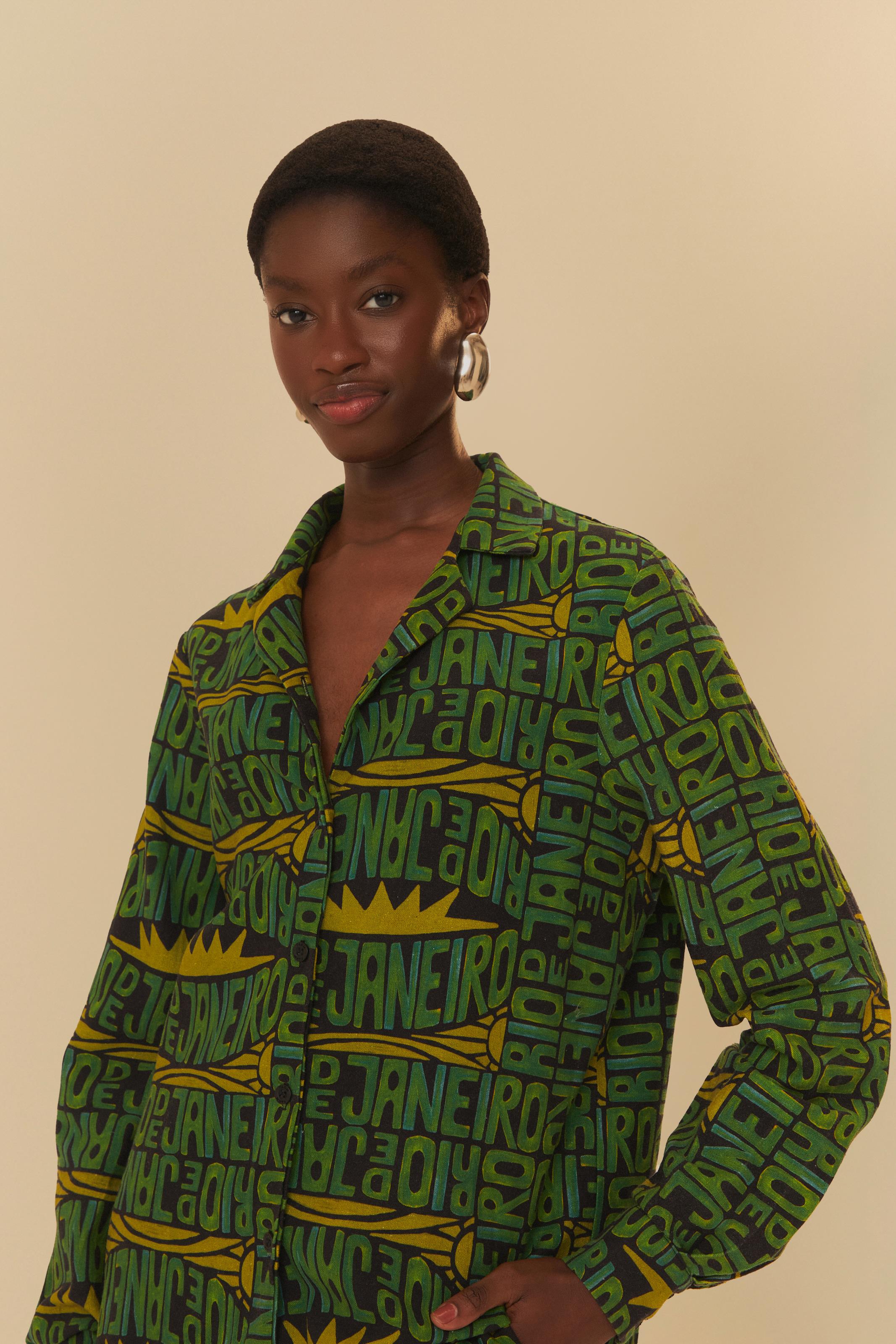 Camisa Estampada Cidade Maravilhosa