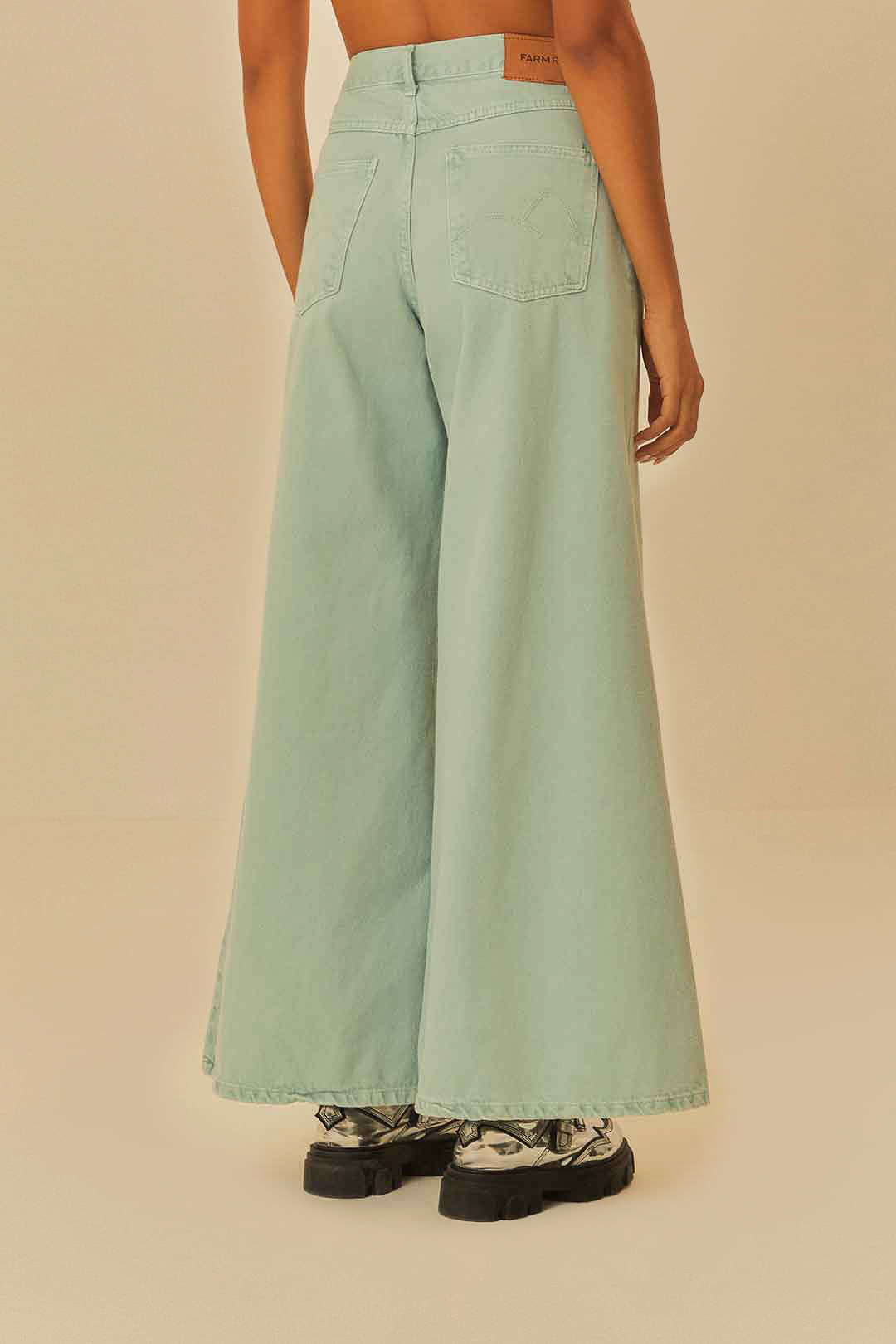 Calça Sarja Loose Bisne