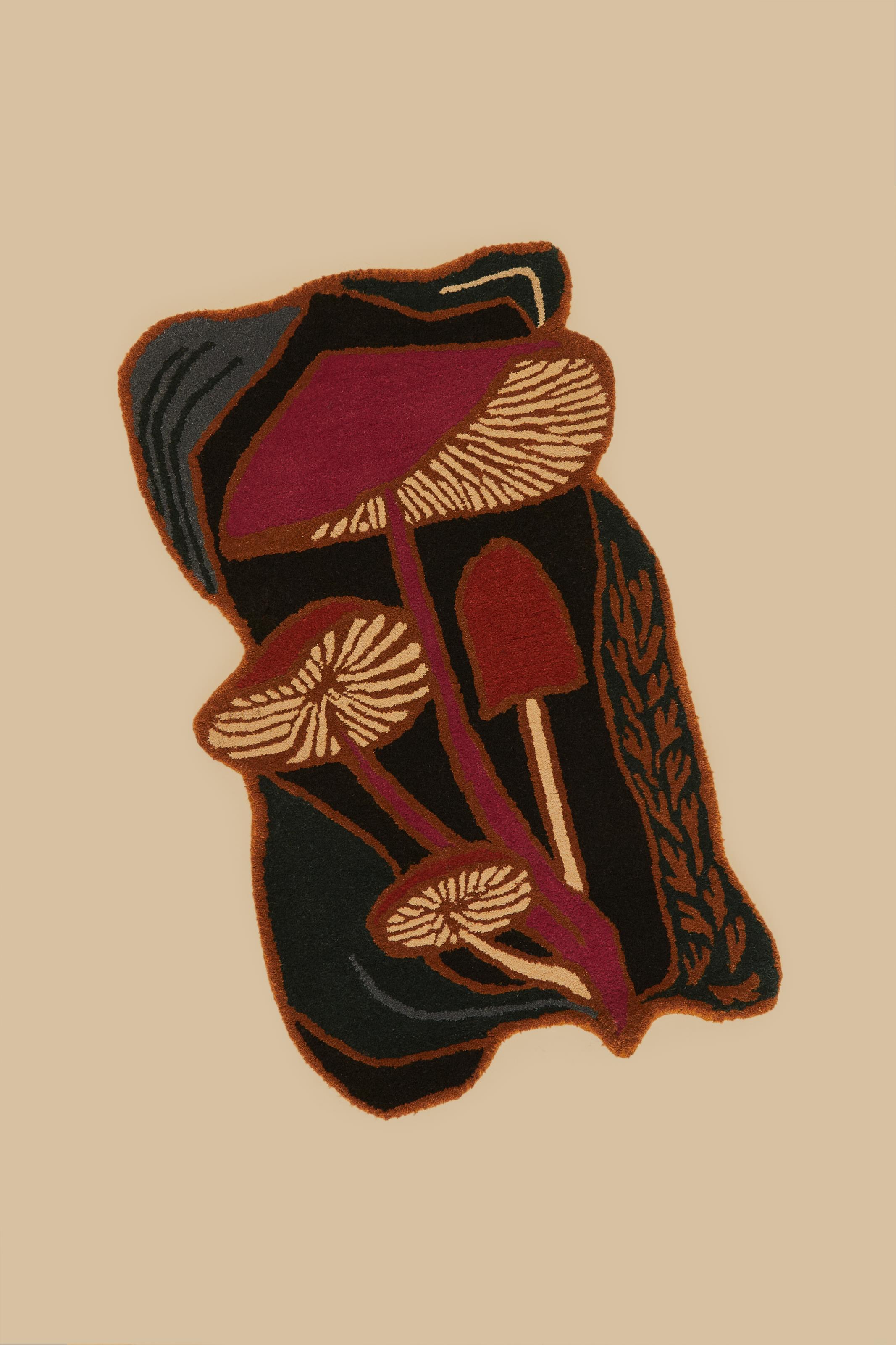 Tapete Chamego Estampado Cogumelo