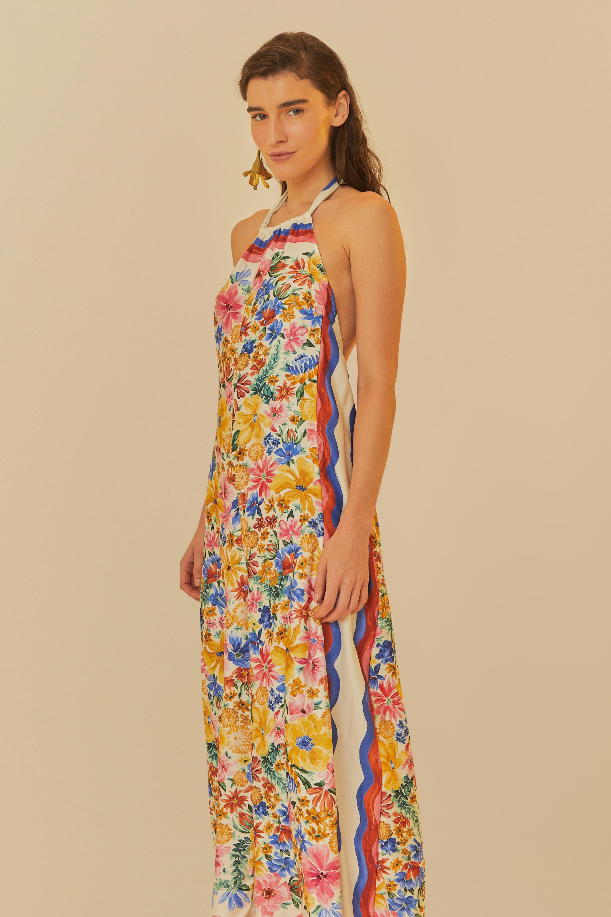 Macacão Estampado Lenço Floraline