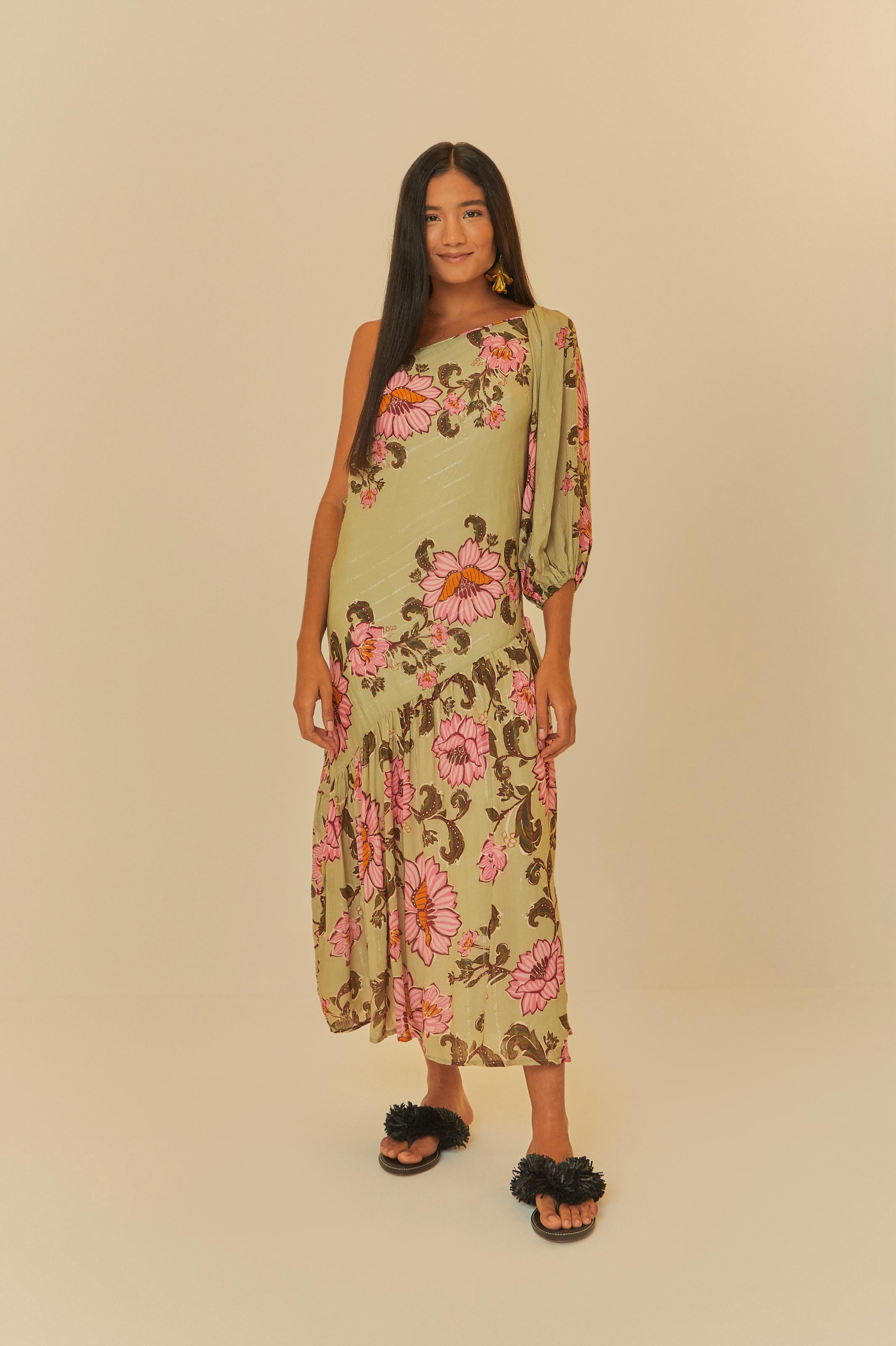 Vestido Longo Estampado Aurora Floral