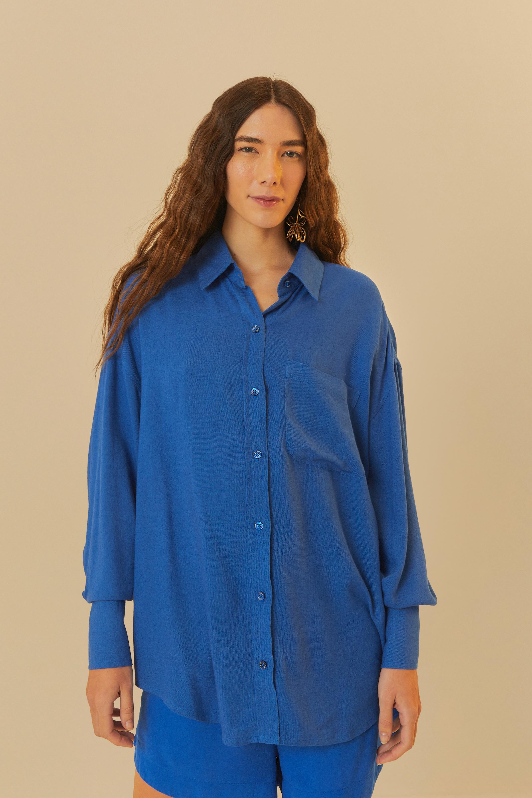 Camisa Bolso Longa