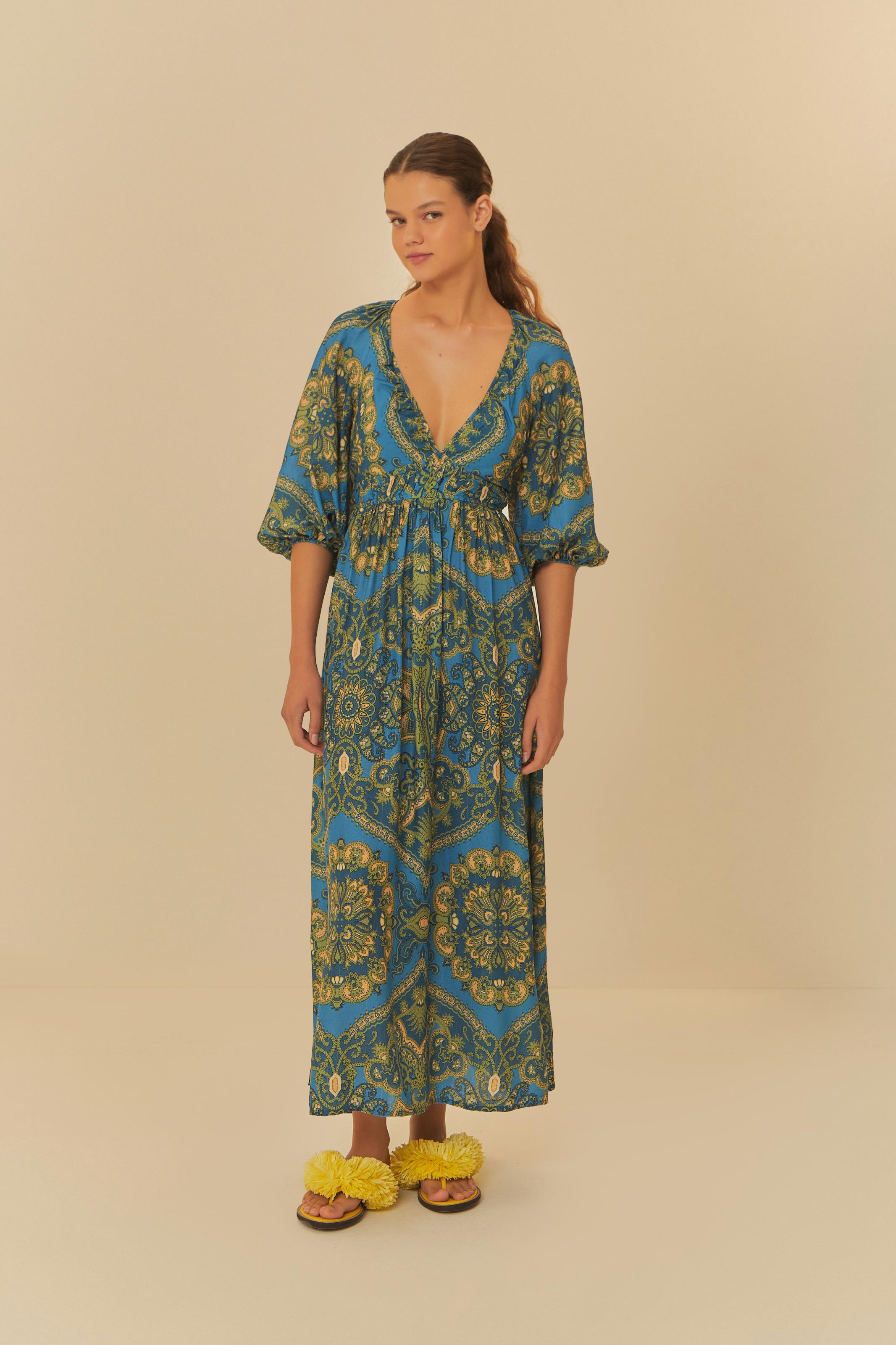 Vestido Cropped Estampado Capadócia