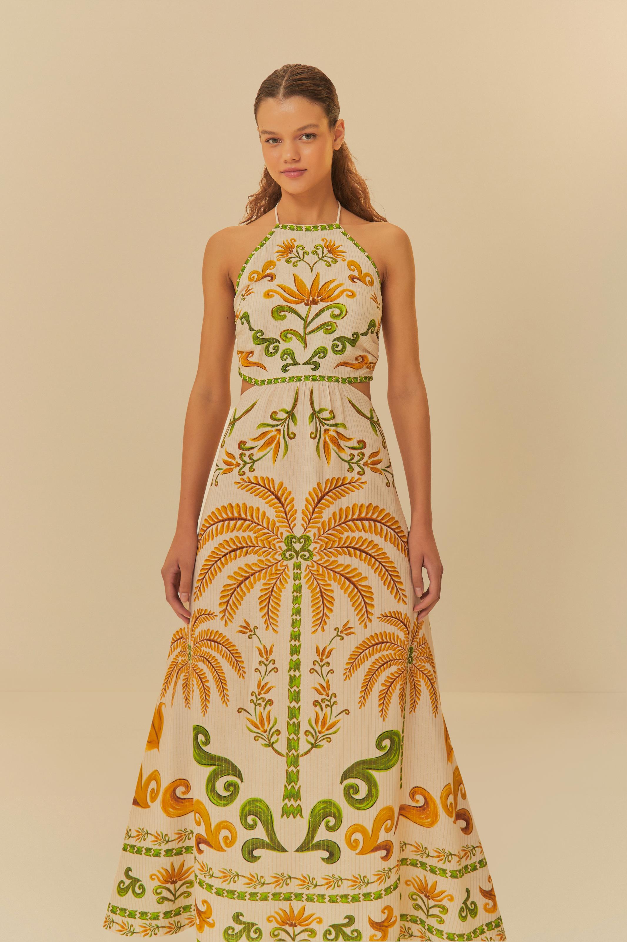 Vestido Cropped Estampado Milani