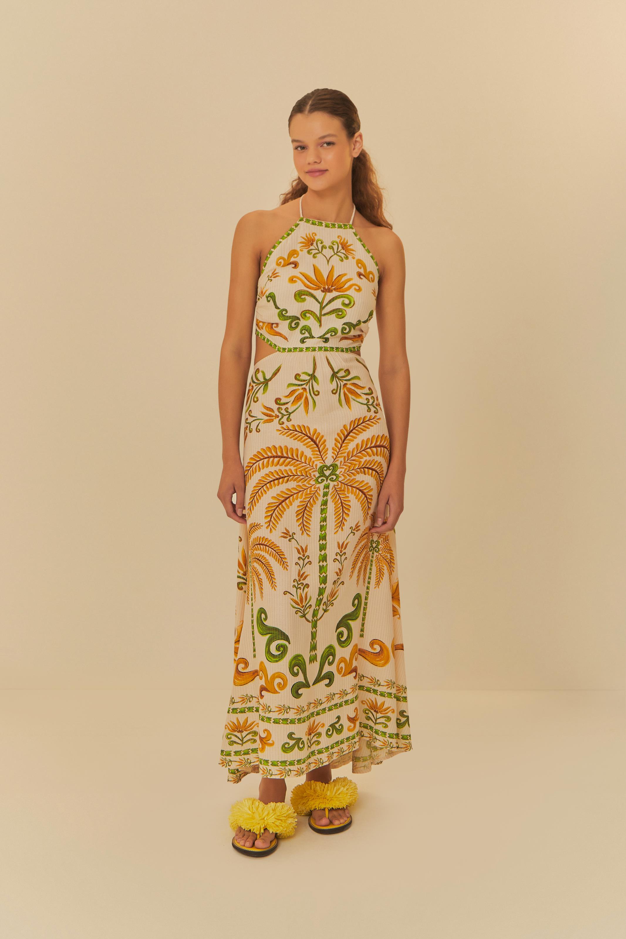Vestido Cropped Estampado Milani