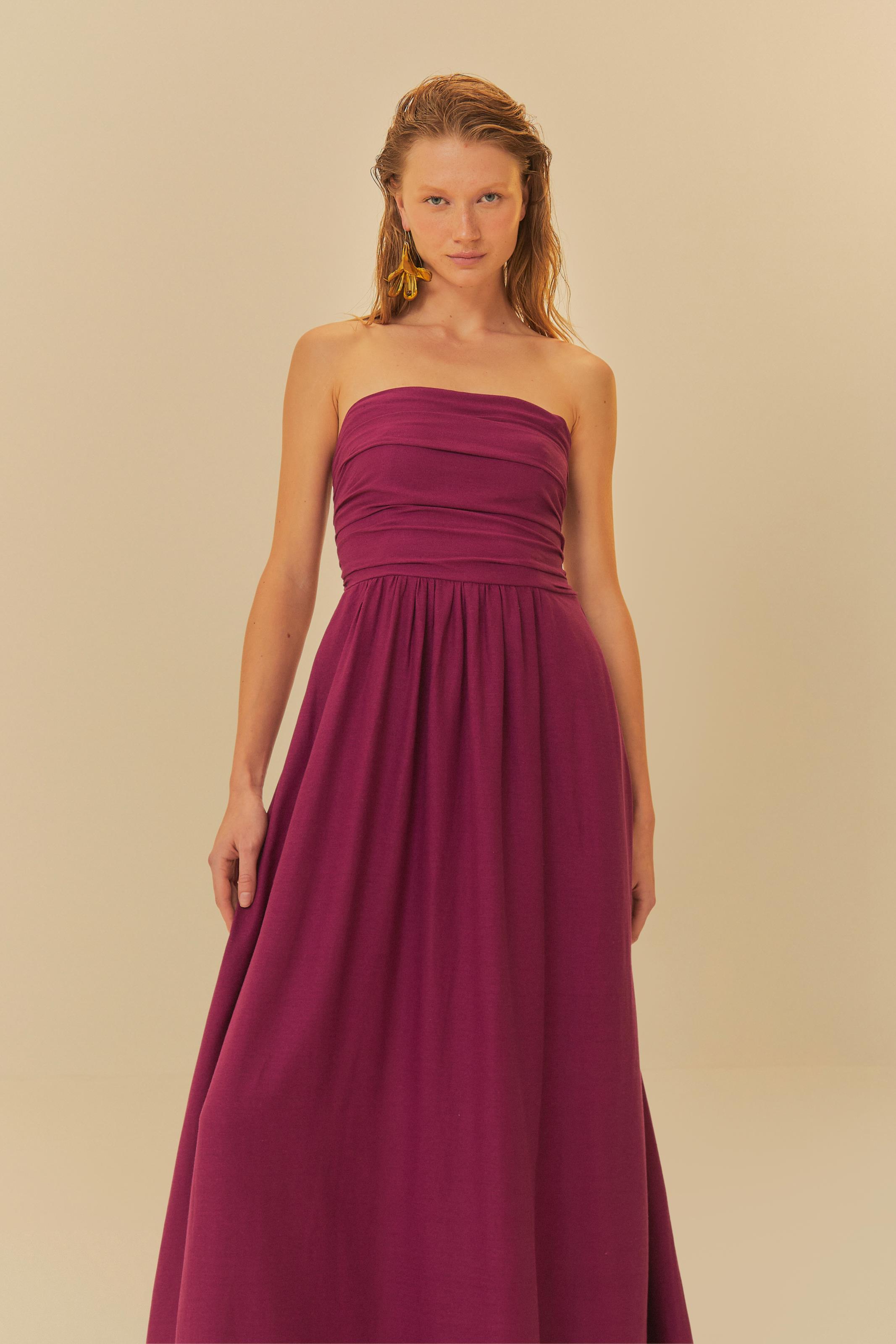 Vestido Busto Franzido