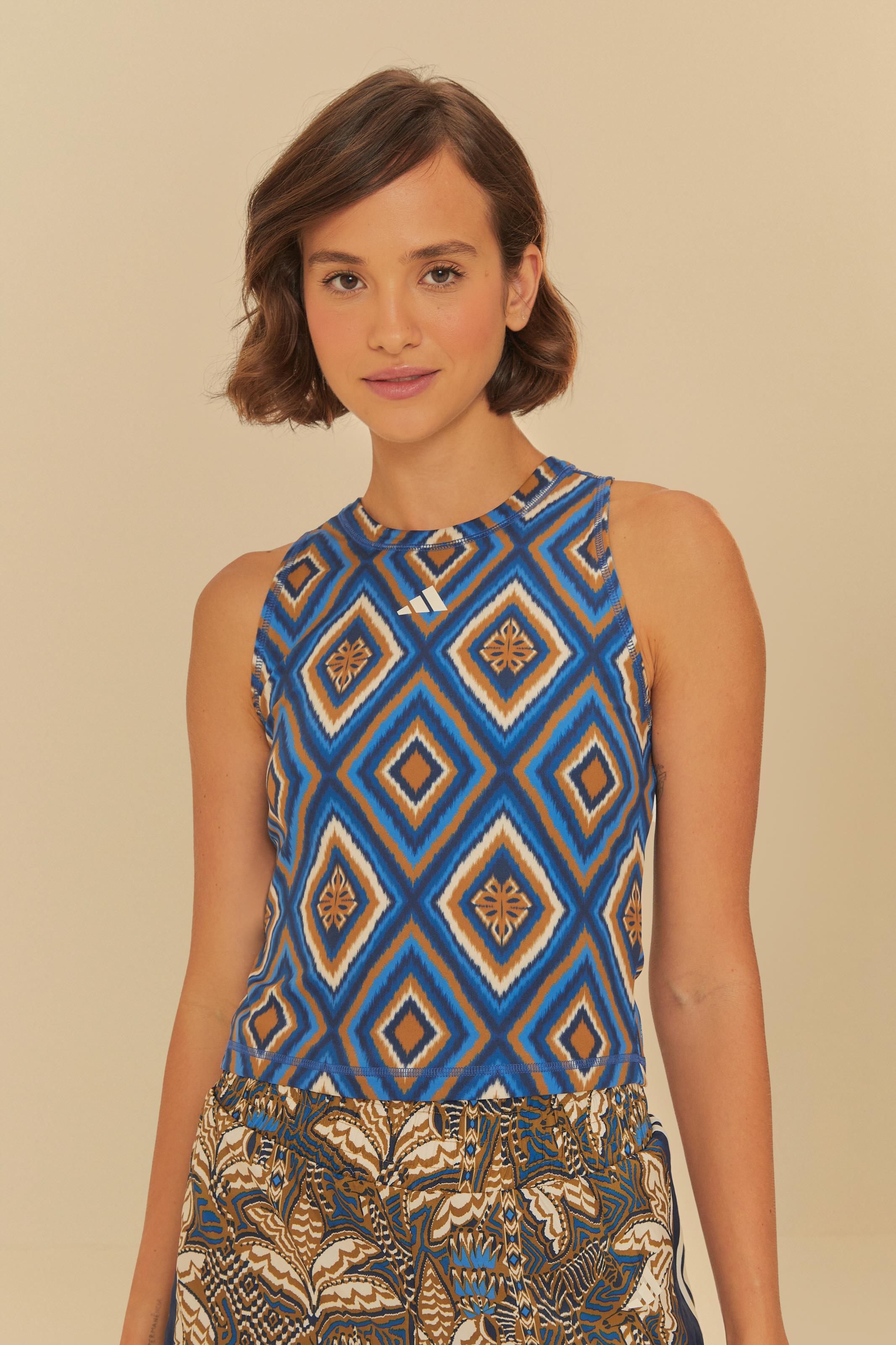 Cropped Adidas Adam Rib Ikat Indigo