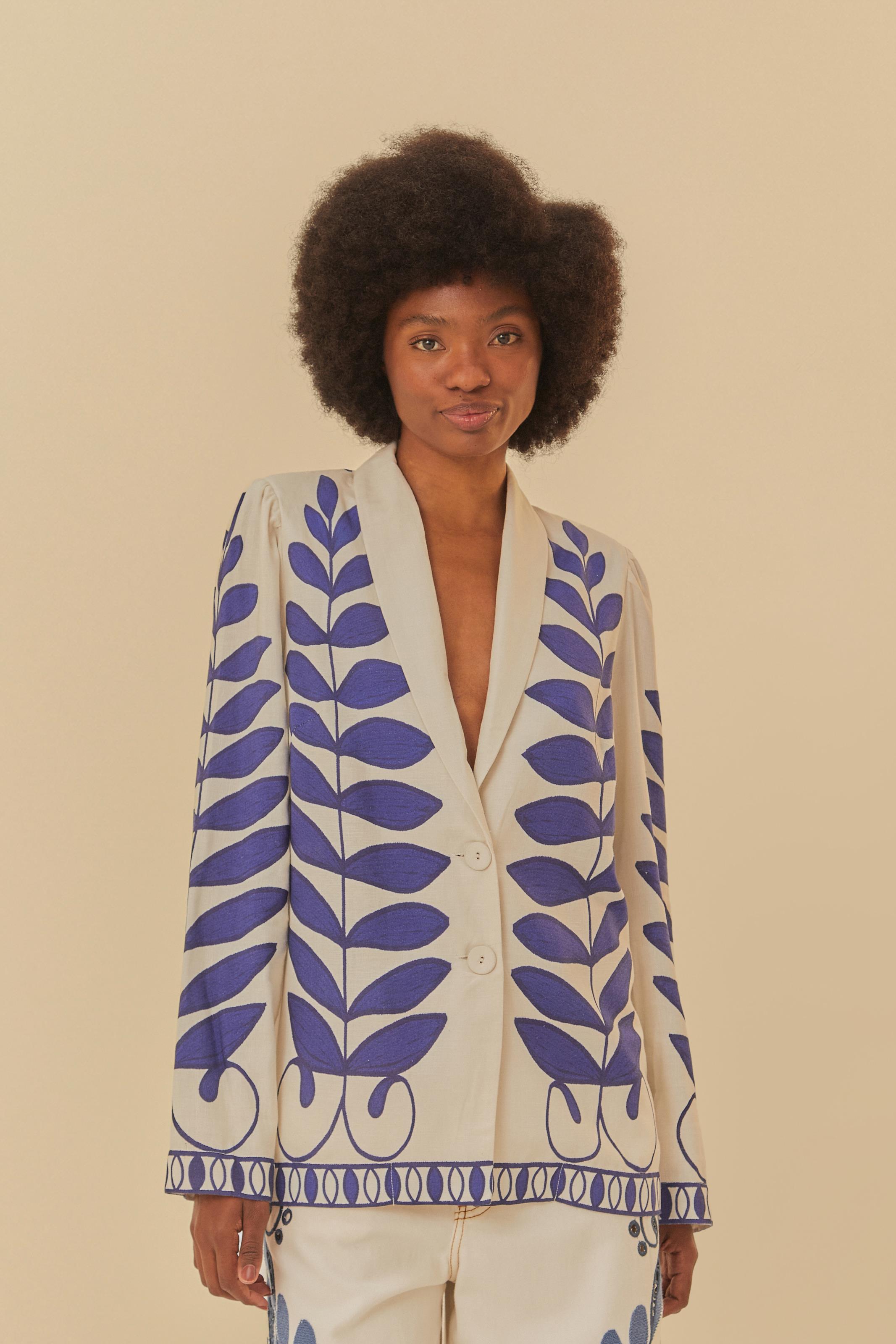 Blazer Estampado Samambaia