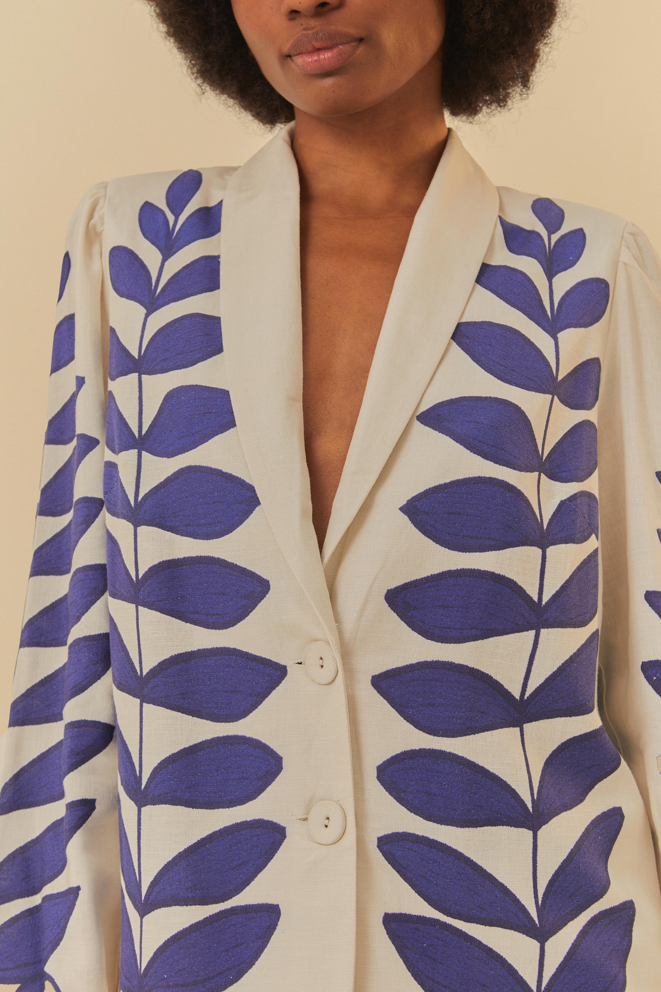 Blazer Estampado Samambaia