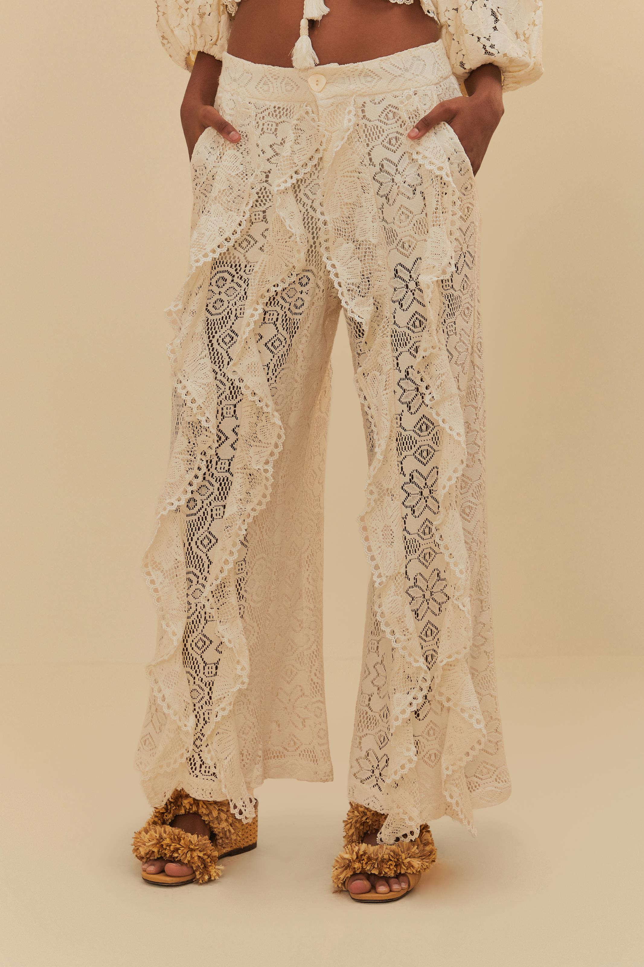 Calça Renda Floral Valentina
