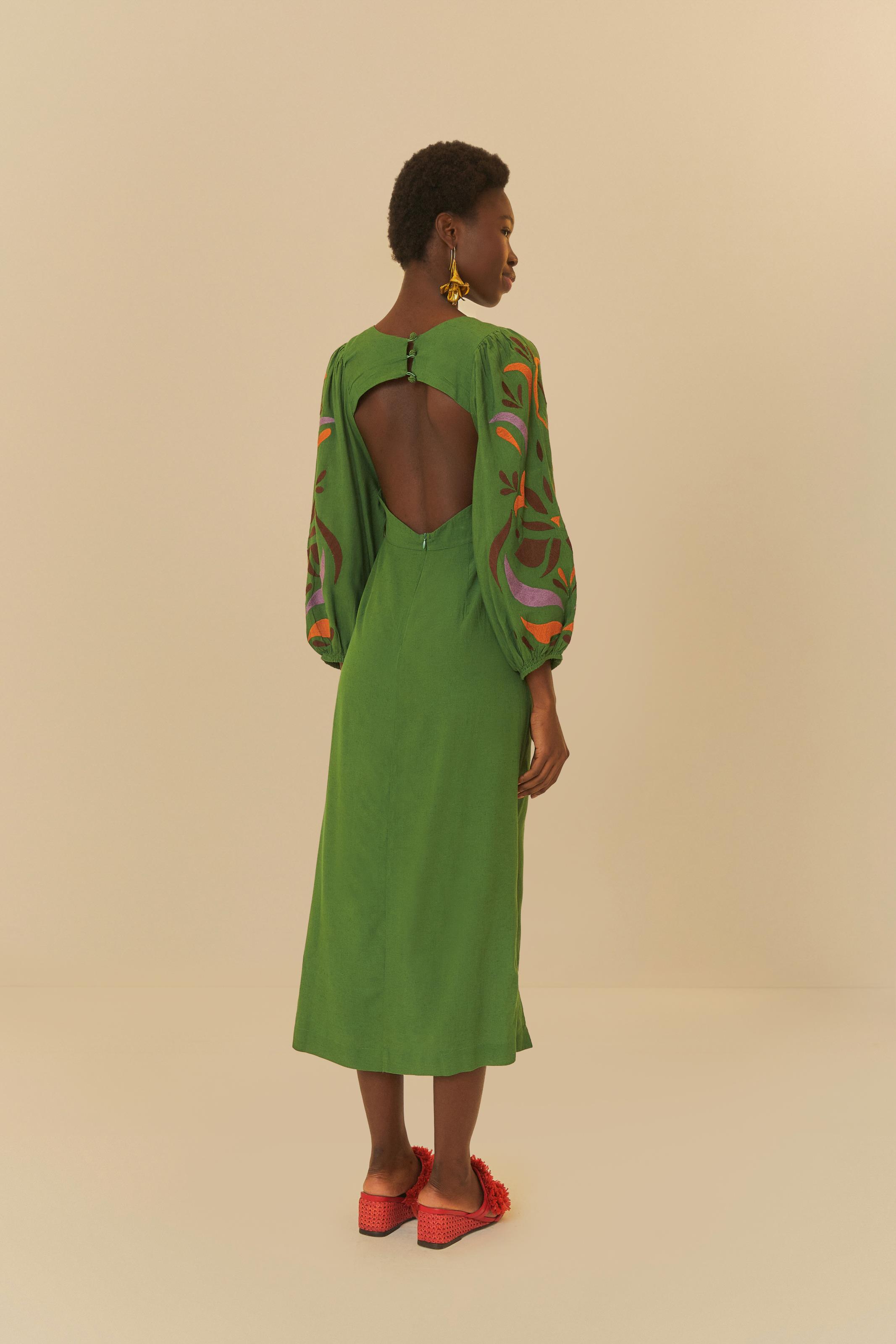 Vestido Cutwork Estampado Tucalina
