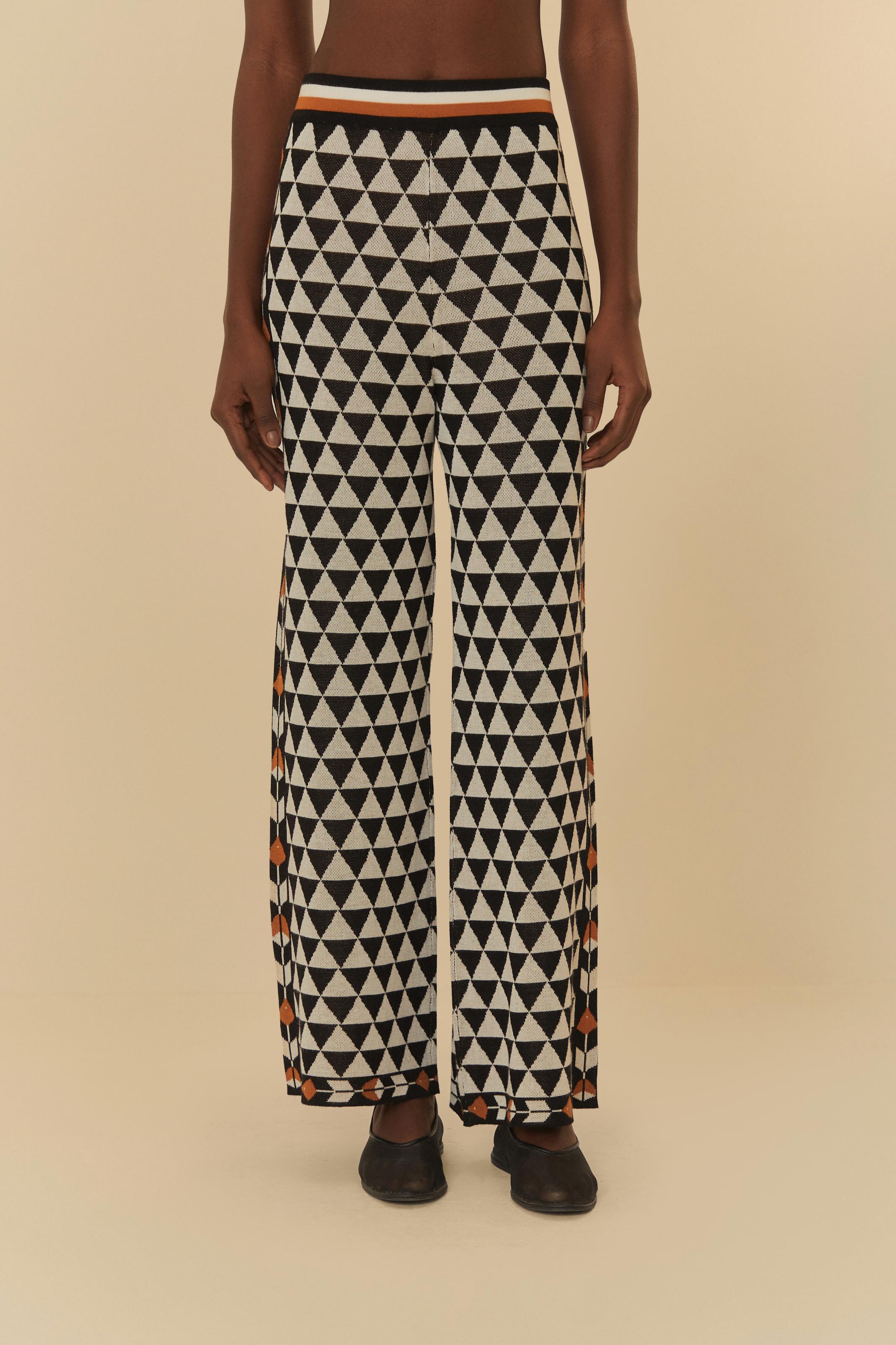 Calça Tricot Estampada Tambaqui