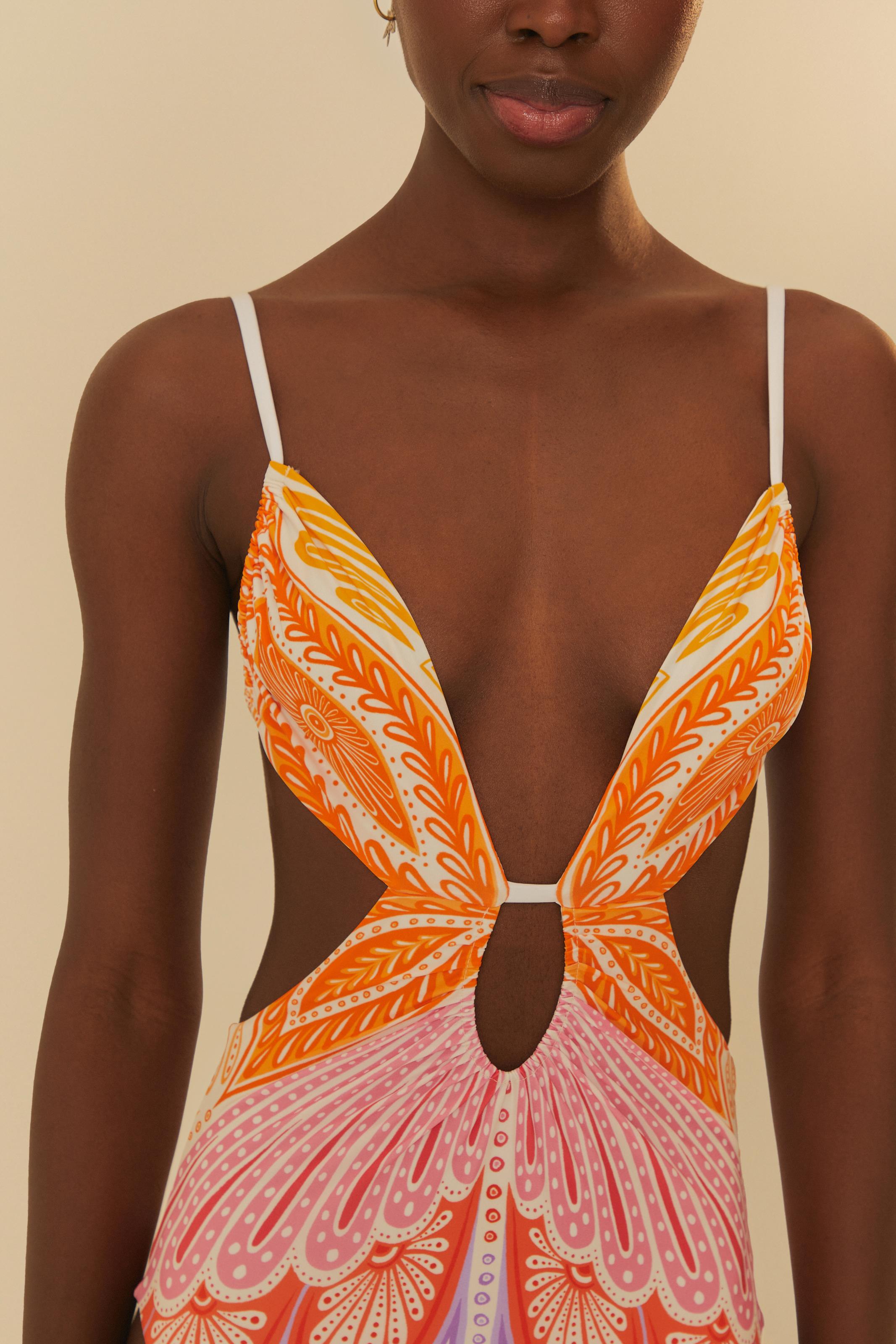 Maiô Localizado Estampado Papillon